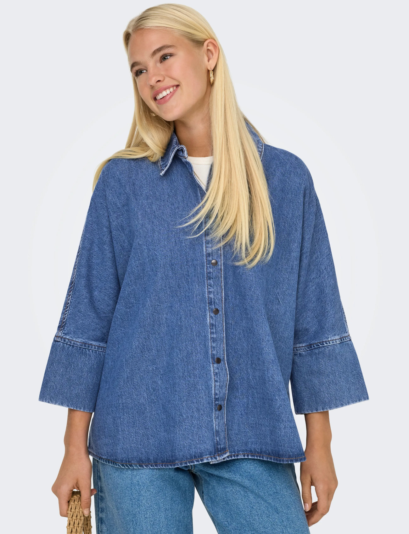 ONLY Onlgrace 3/4 DNM SHIRT skjortor & blusar dam – bild 10