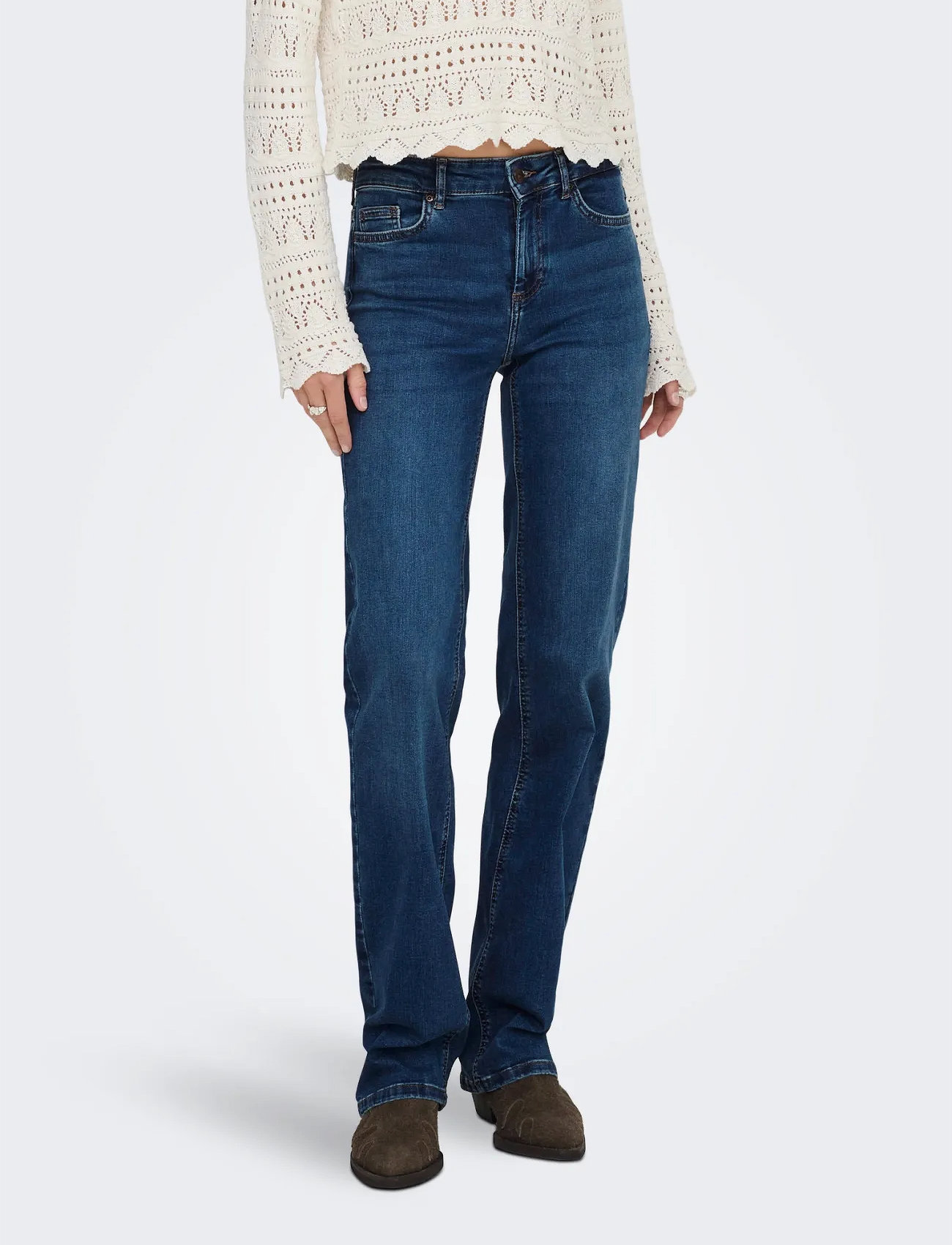 ONLY Onlblush Mid Straight Dnm mid waist jeans dam – bild 9