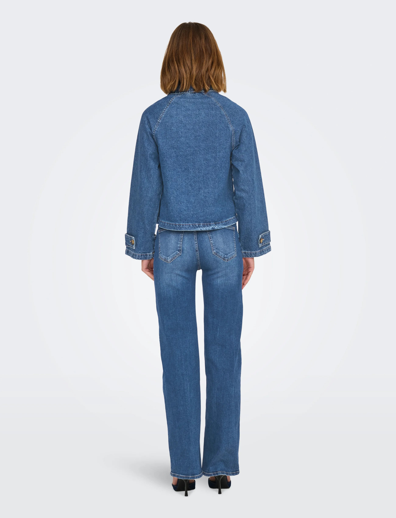 ONLY Onlapril Short Dnm Trench jeansjackor dam – bild 6
