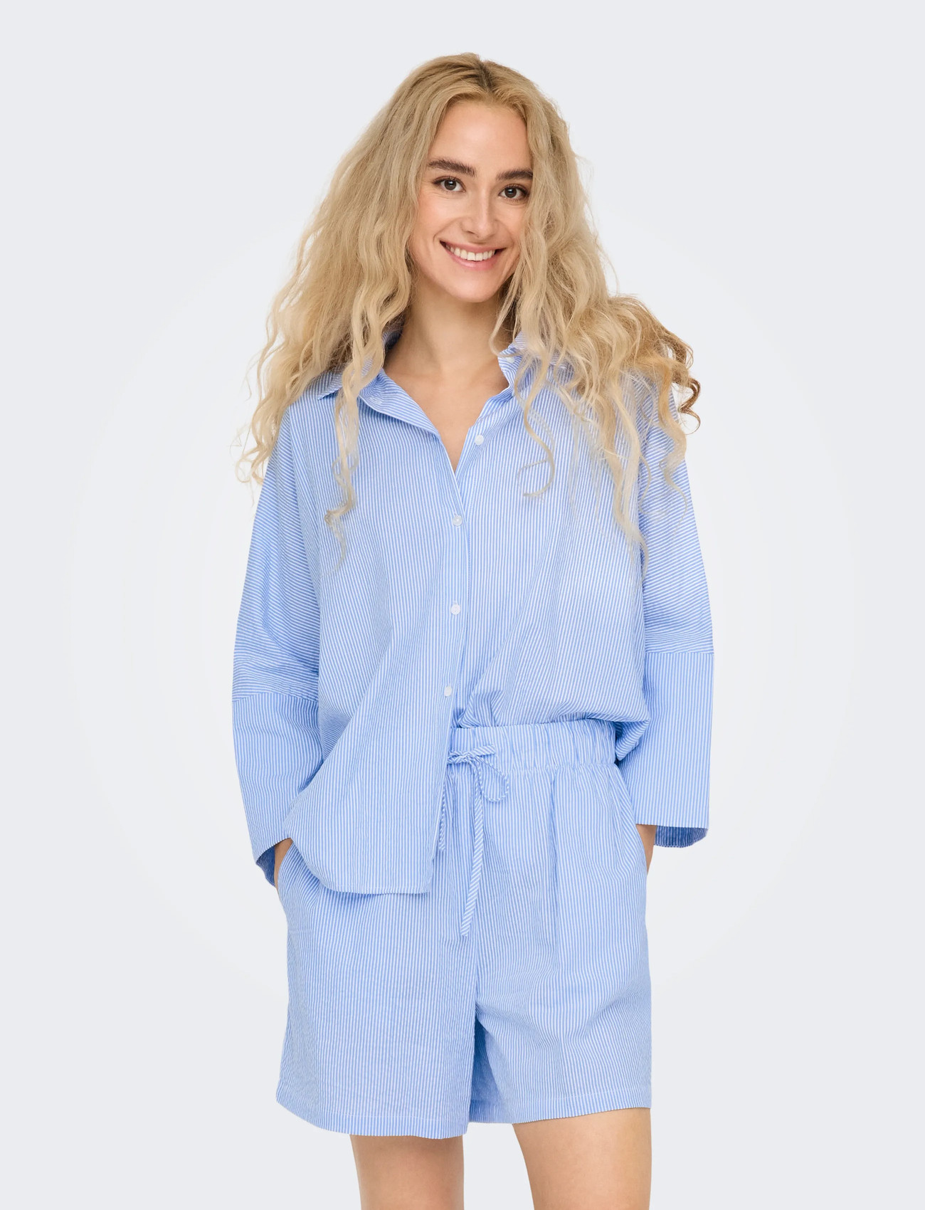 ONLY Onlaugusta Shirt Wvn Noos - Blue - XS