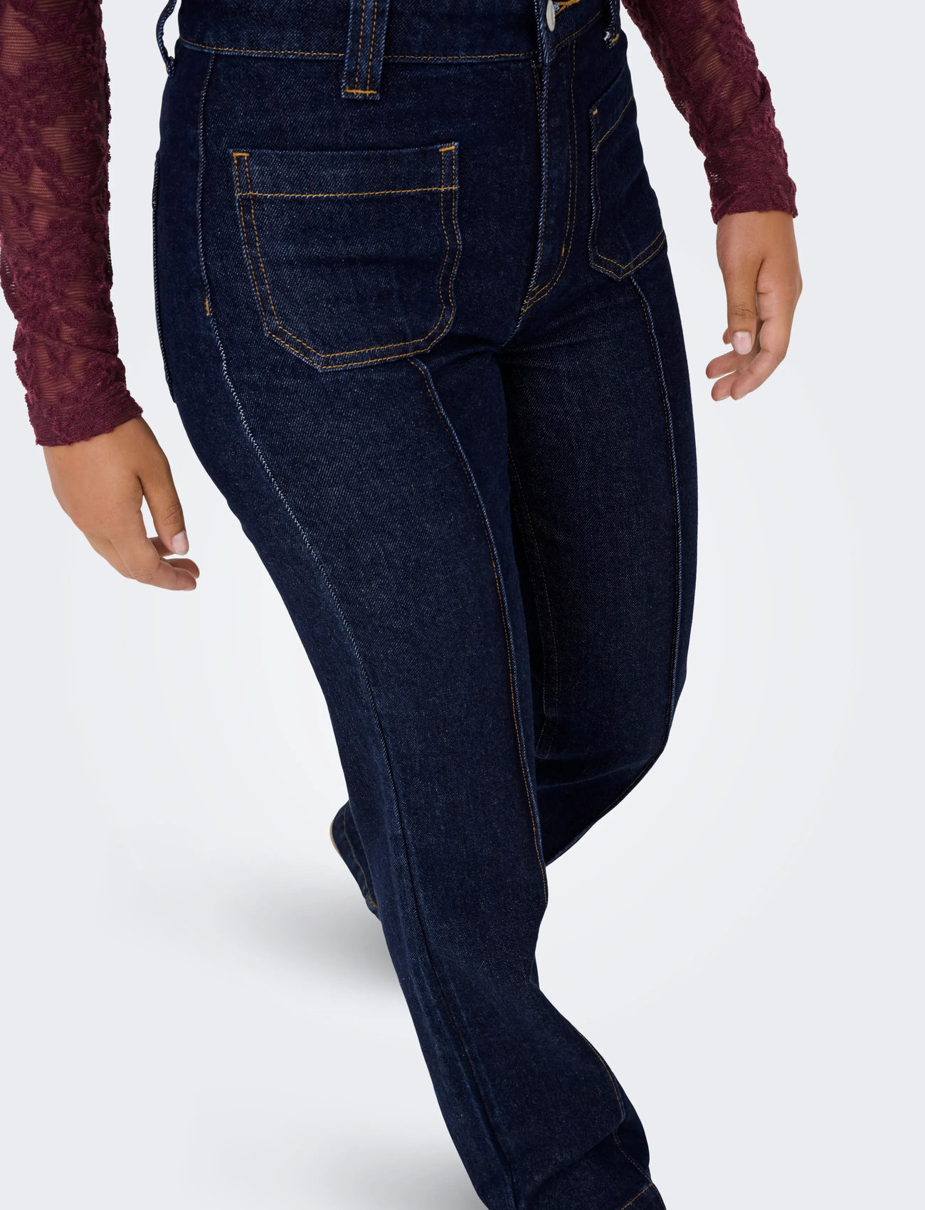 ONLY Onlemily Hw Flared Rinse Dnm jeans dam – bild 10