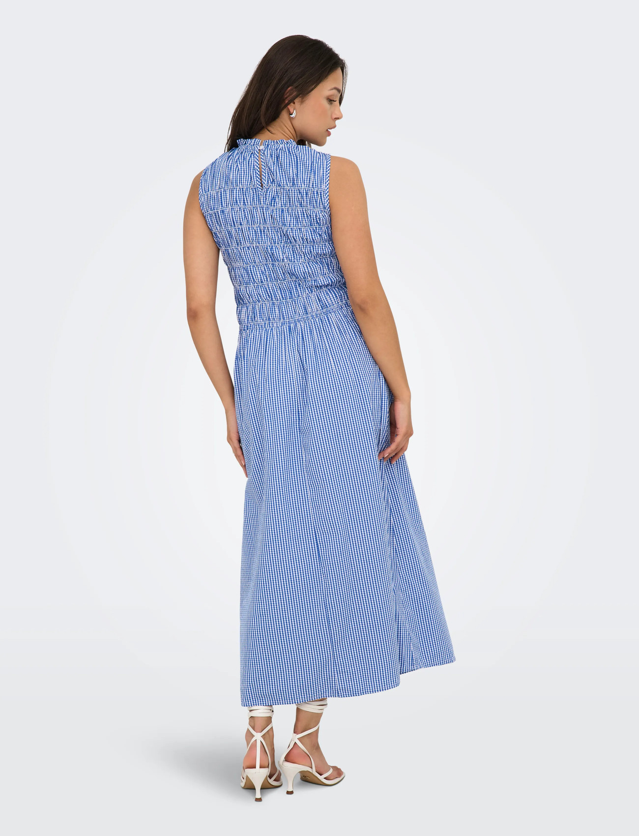 ONLY Onltamari Smock Check Dress midiklänningar dam – bild 7