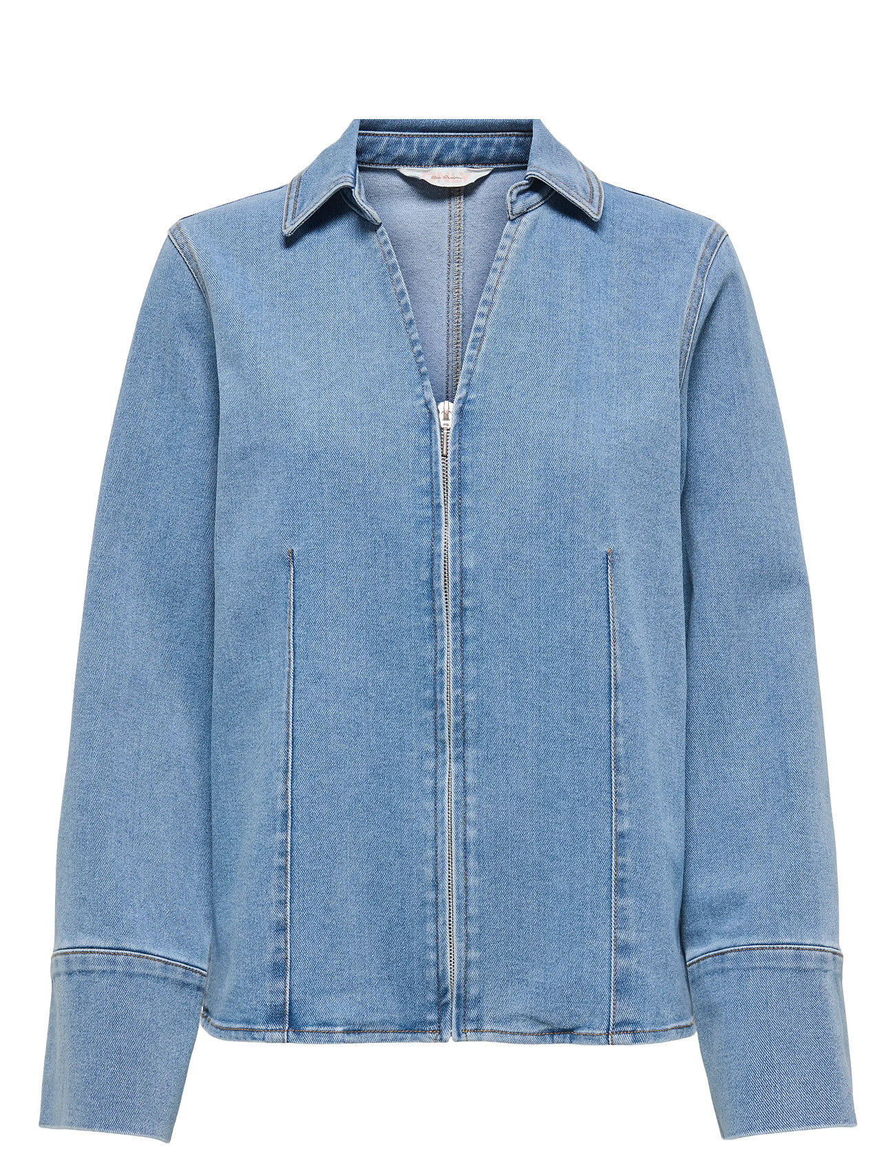 ONLY Onlfrida Ls Zip Dnm Shirt Gua - Blue - XS