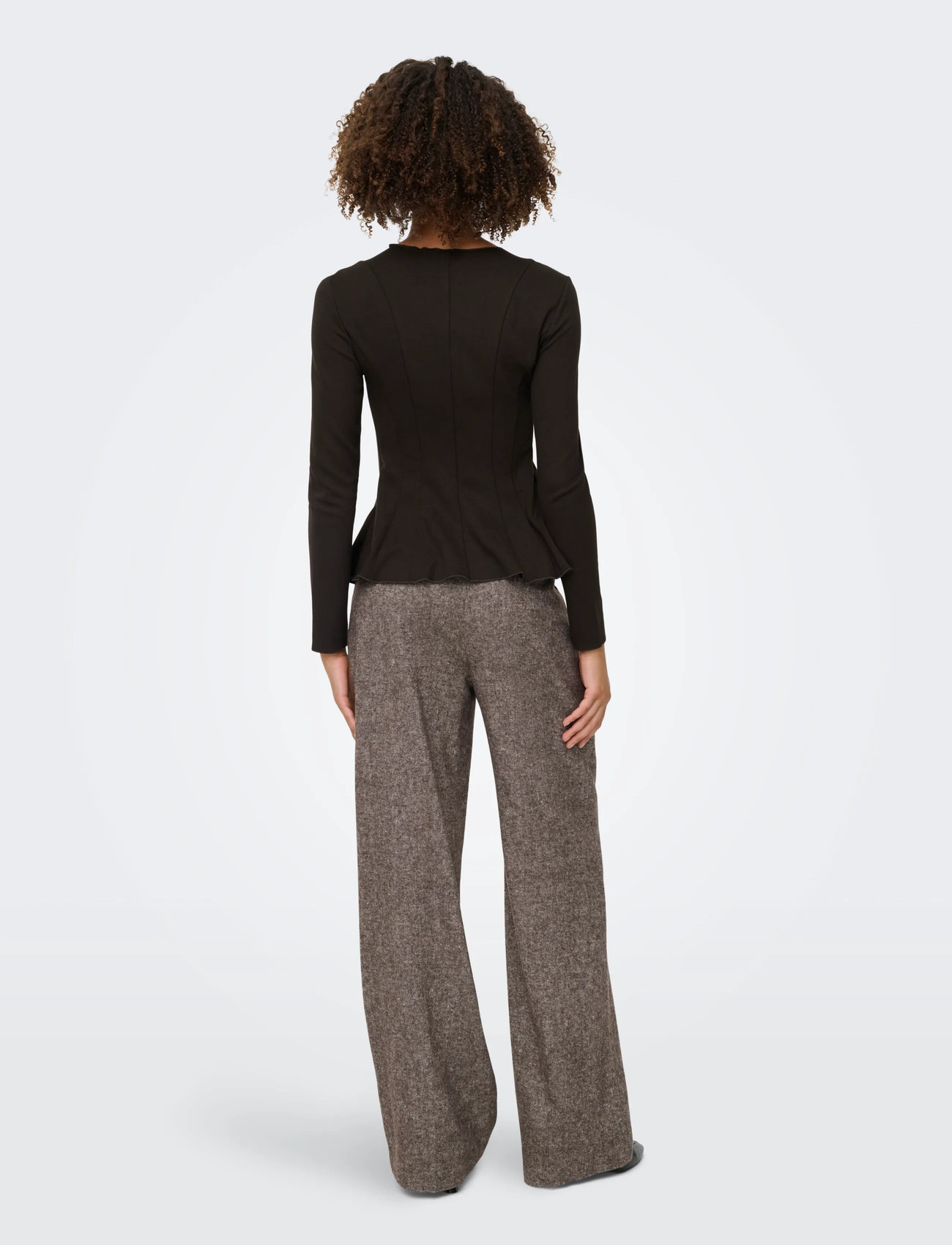 ONLY Onlkenya L/S PEPLUM TOP JRS PE toppar dam – bild 7