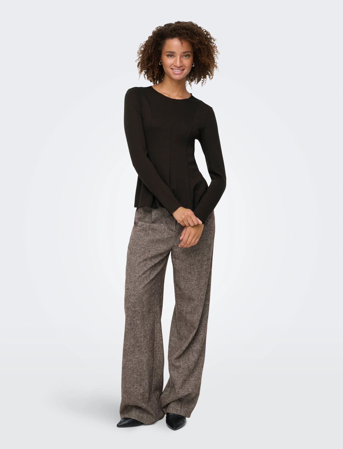 ONLY Onlkenya L/S PEPLUM TOP JRS PE toppar dam – bild 10