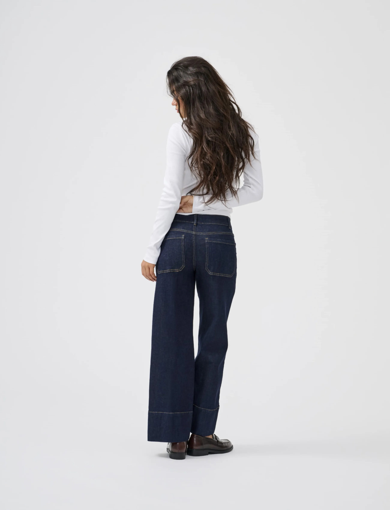 ONLY Onlmadison Hw Do Bt Crp Wd Dnm Gua85Noos - Navy - XS x 32 2