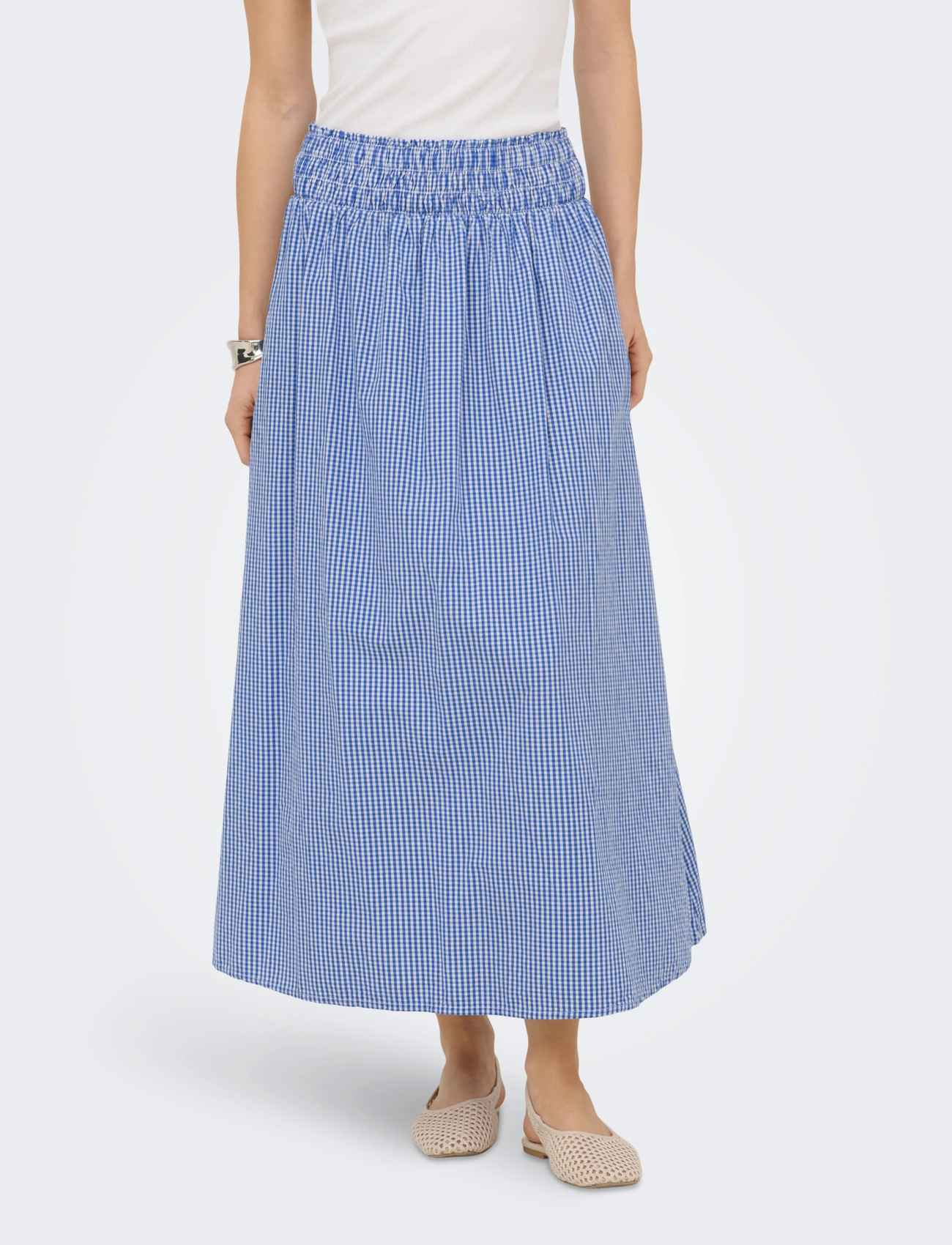 ONLY Onltamari Smock Long Skirt Cs Wvn - Blue - XS