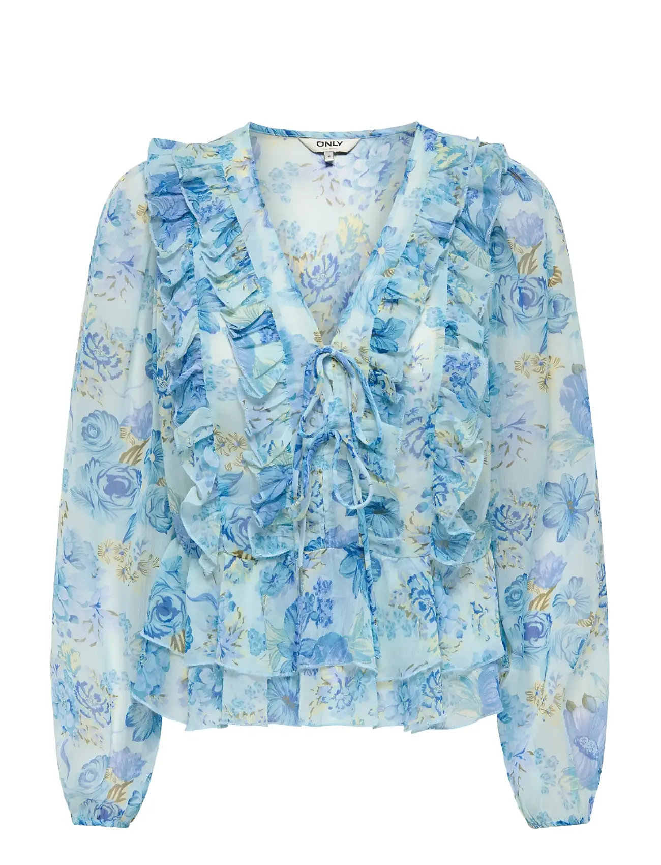 ONLY | Onlvictoria Ls Frill Top Wvn Ex | L