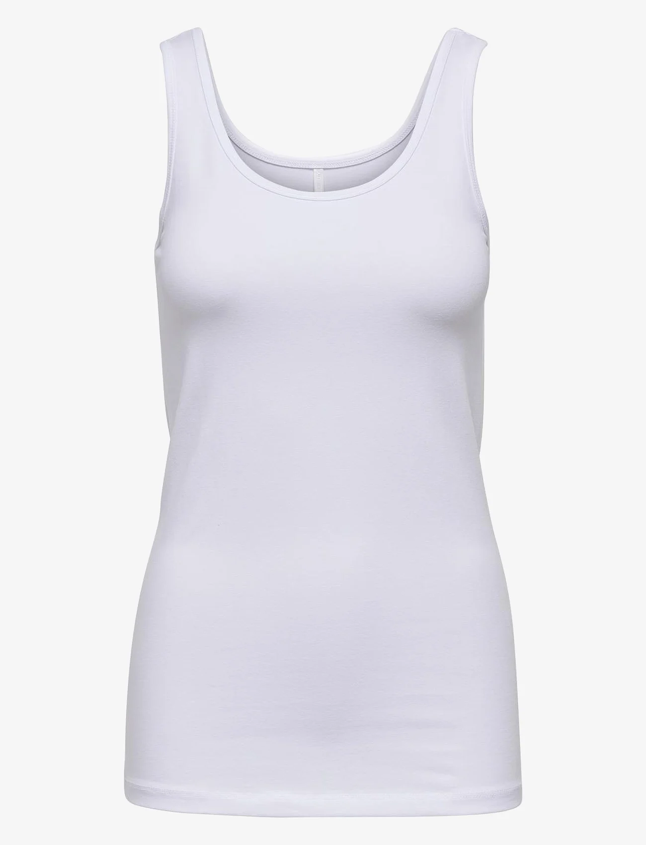 ONLY - ONLLIVE LOVE S/L TANK TOP NOOS - madalaimad hinnad - white - 0