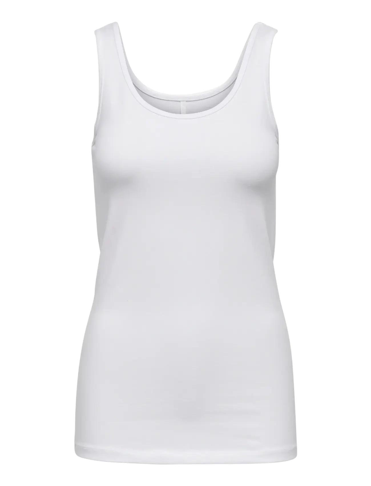 ONLY ONLLIVE LOVE S/L TANK TOP NOOS - Tøj - WHITE / white