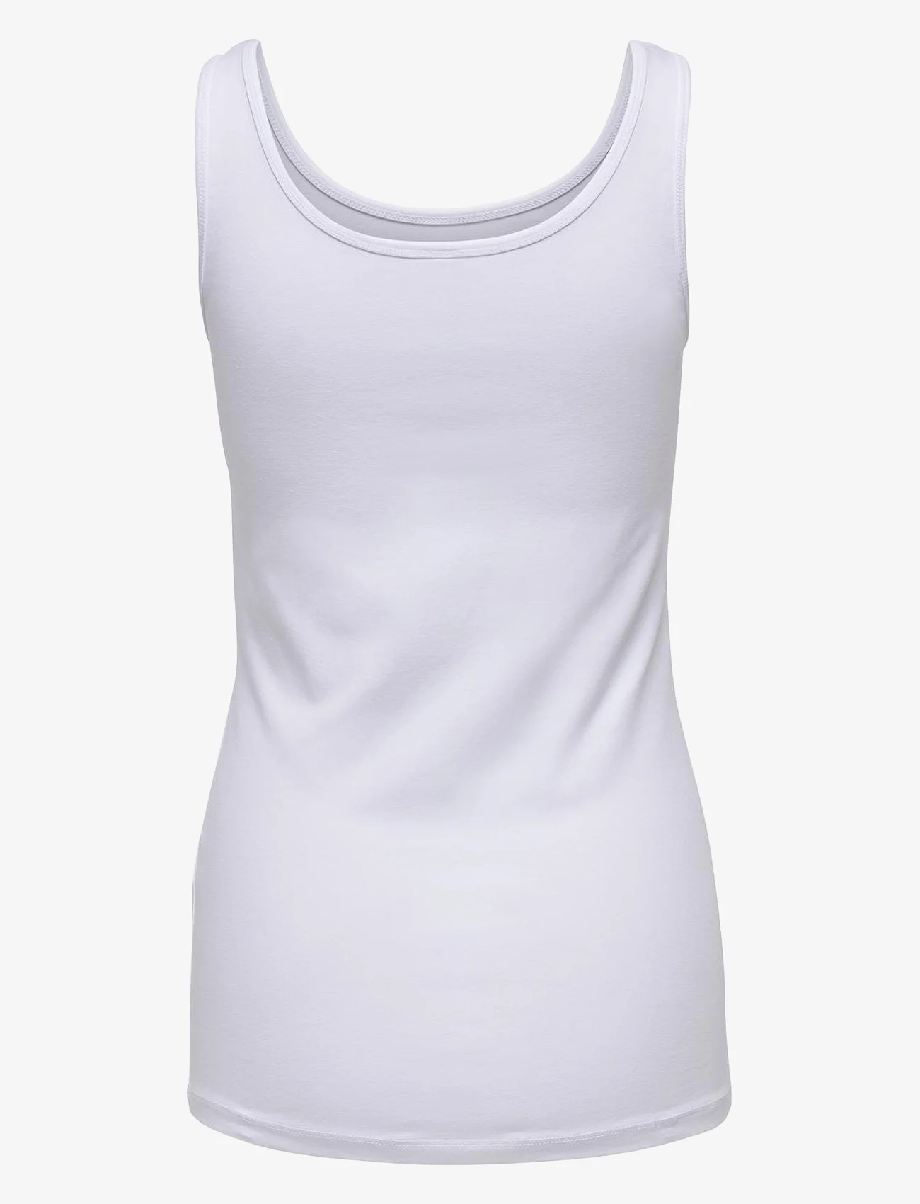 ONLY - ONLLIVE LOVE S/L TANK TOP NOOS - madalaimad hinnad - white - 1