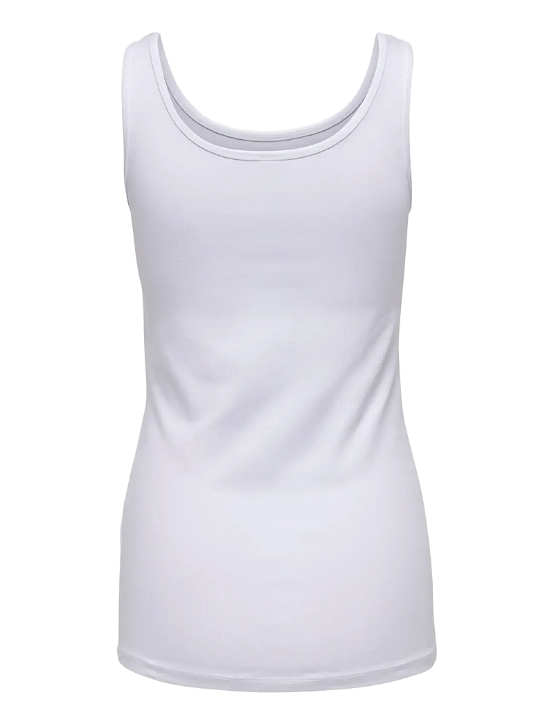ONLY - ONLLIVE LOVE S/L TANK TOP NOOS - tanktops - white - 2