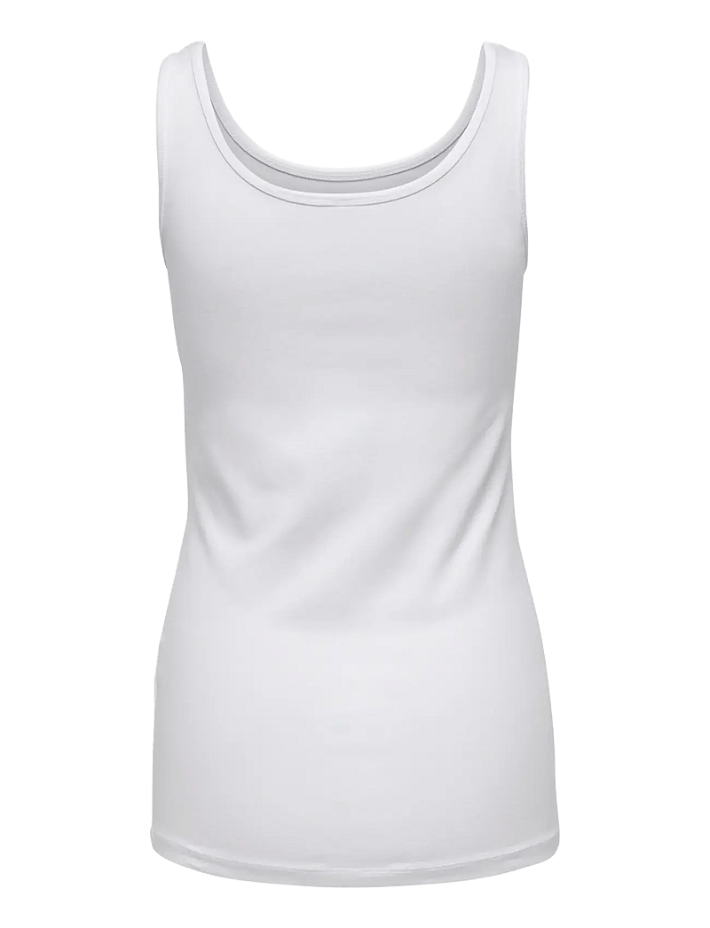 ONLY - ONLLIVE LOVE S/L TANK TOP NOOS - tanktops - white - 2