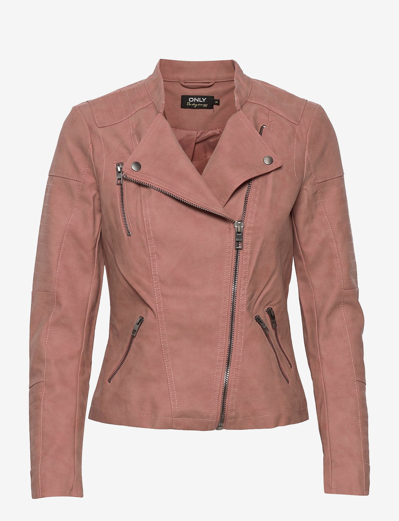 ONLY - ONLAVA FAUX LEATHER BIKER OTW - ash rose - 0