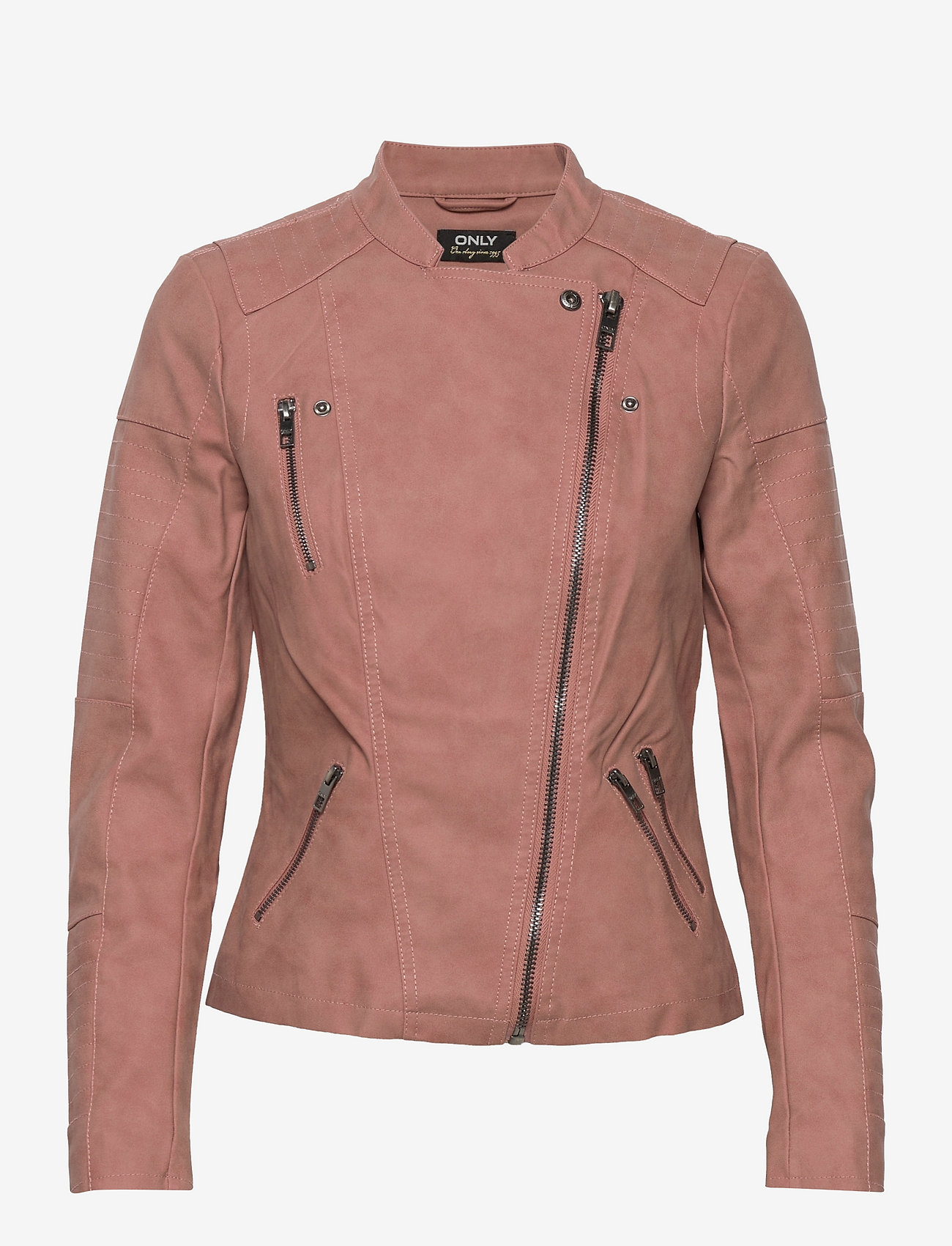 ONLY - ONLAVA FAUX LEATHER BIKER OTW - ash rose - 1