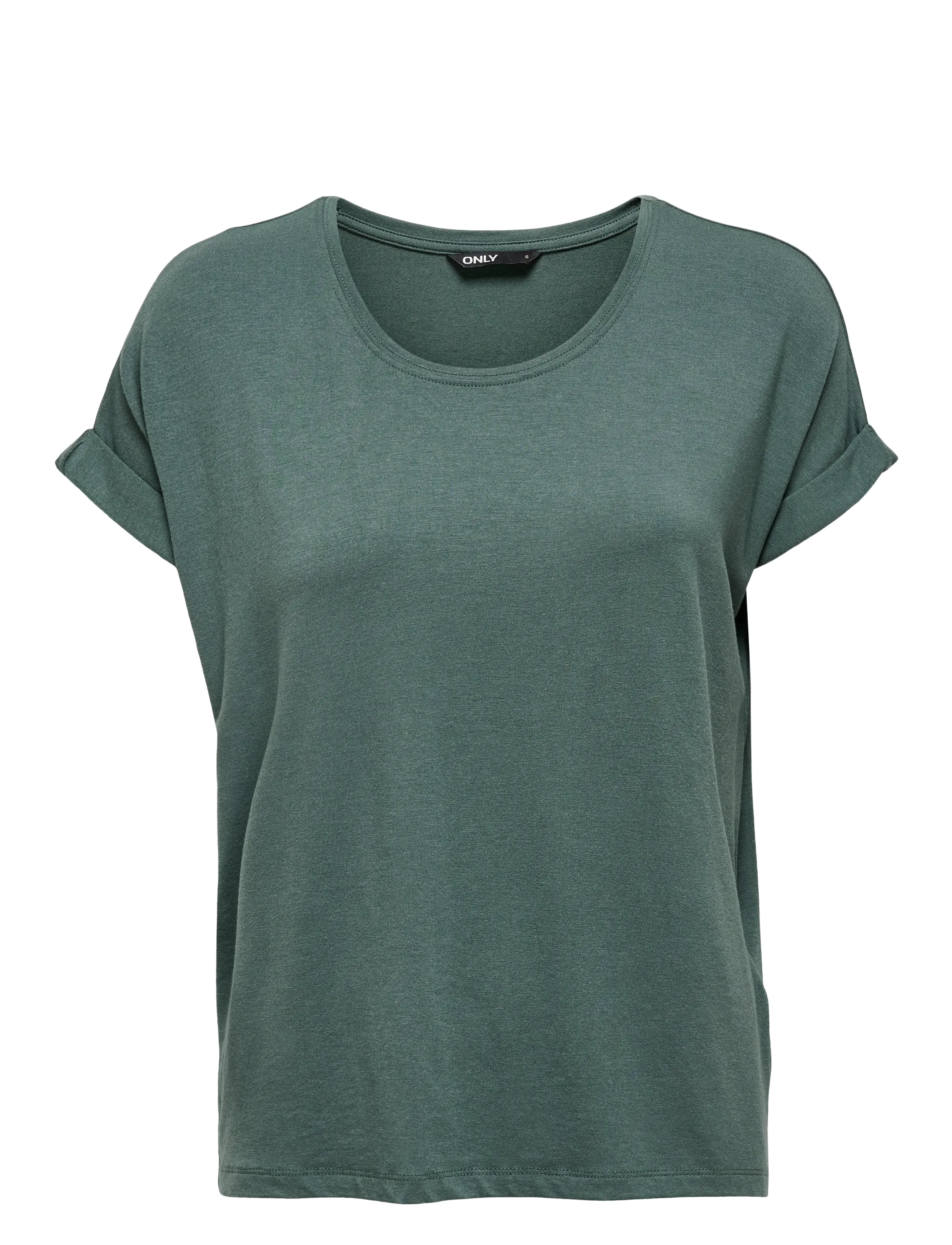 ONLY ONLMOSTER S/S O-NECK TOP NOOS JRS - T-Shirts & Tops - BALSAM GREEN / green