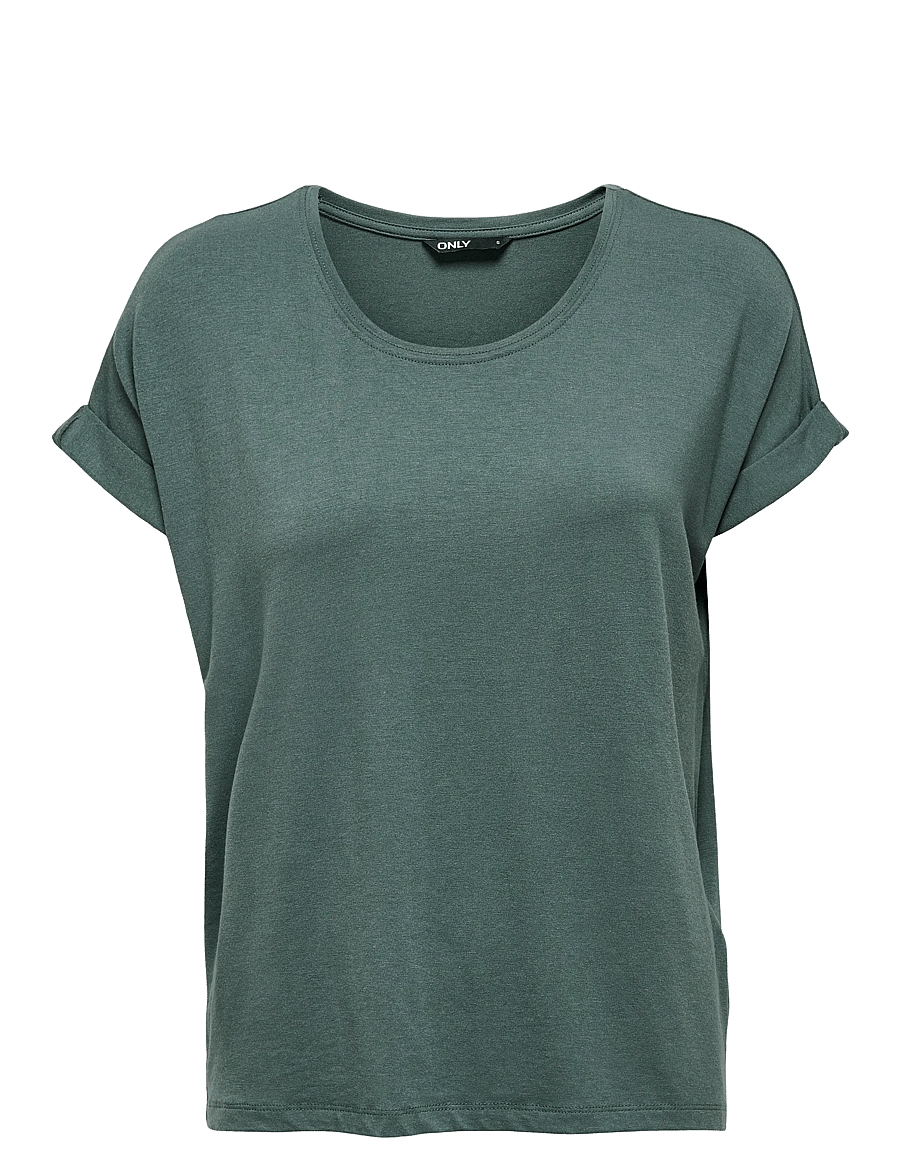 ONLY - ONLMOSTER S/S O-NECK TOP NOOS JRS - t-shirts - balsam green - 1