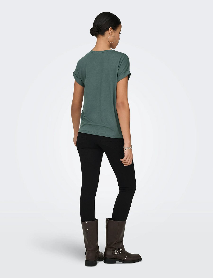 ONLY - ONLMOSTER S/S O-NECK TOP NOOS JRS - t-shirts - balsam green - 3