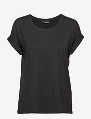 ONLY - ONLMOSTER S/S O-NECK TOP NOOS JRS - mažiausios kainos - black - 0