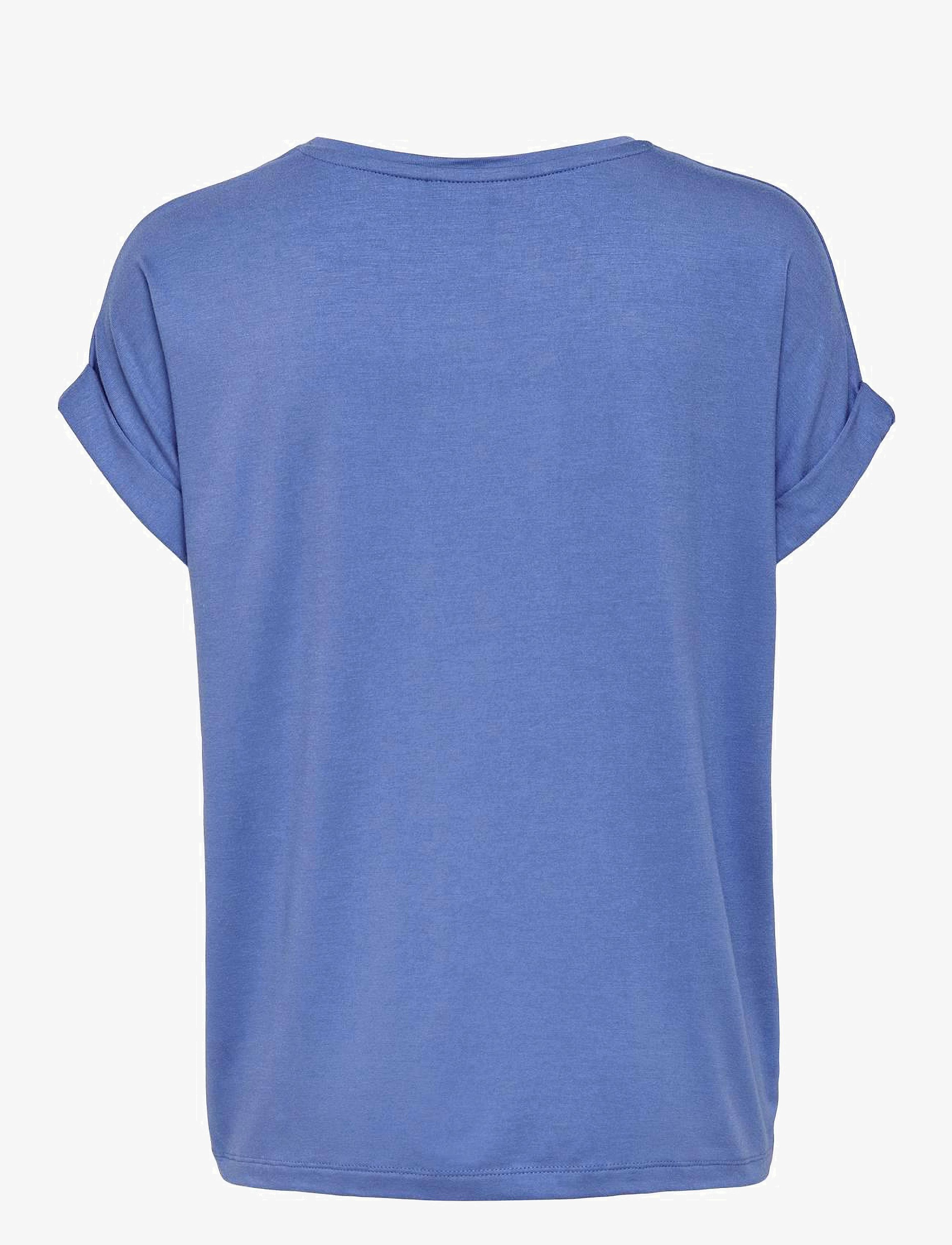ONLY - ONLMOSTER S/S O-NECK TOP NOOS JRS - t-shirts - blue yonder - 2