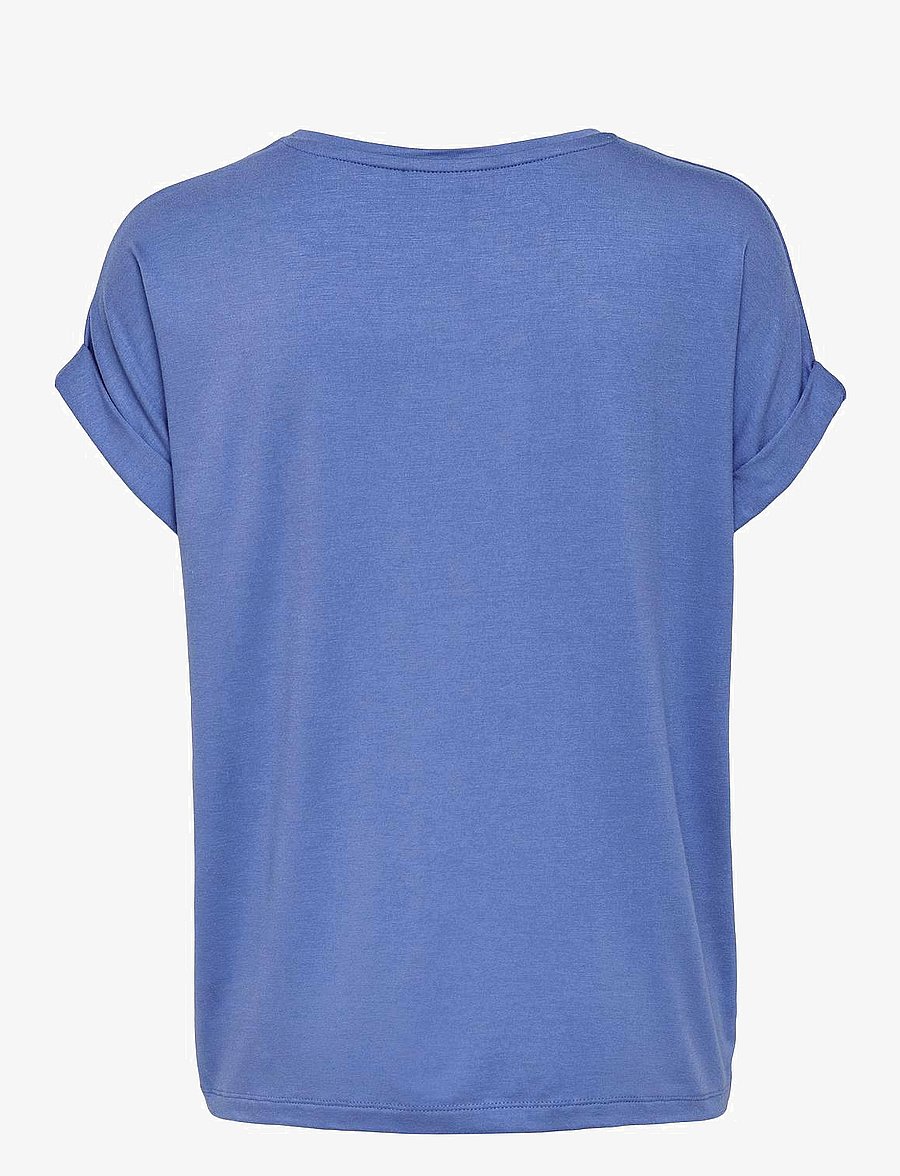 ONLY - ONLMOSTER S/S O-NECK TOP NOOS JRS - t-shirts - blue yonder - 2