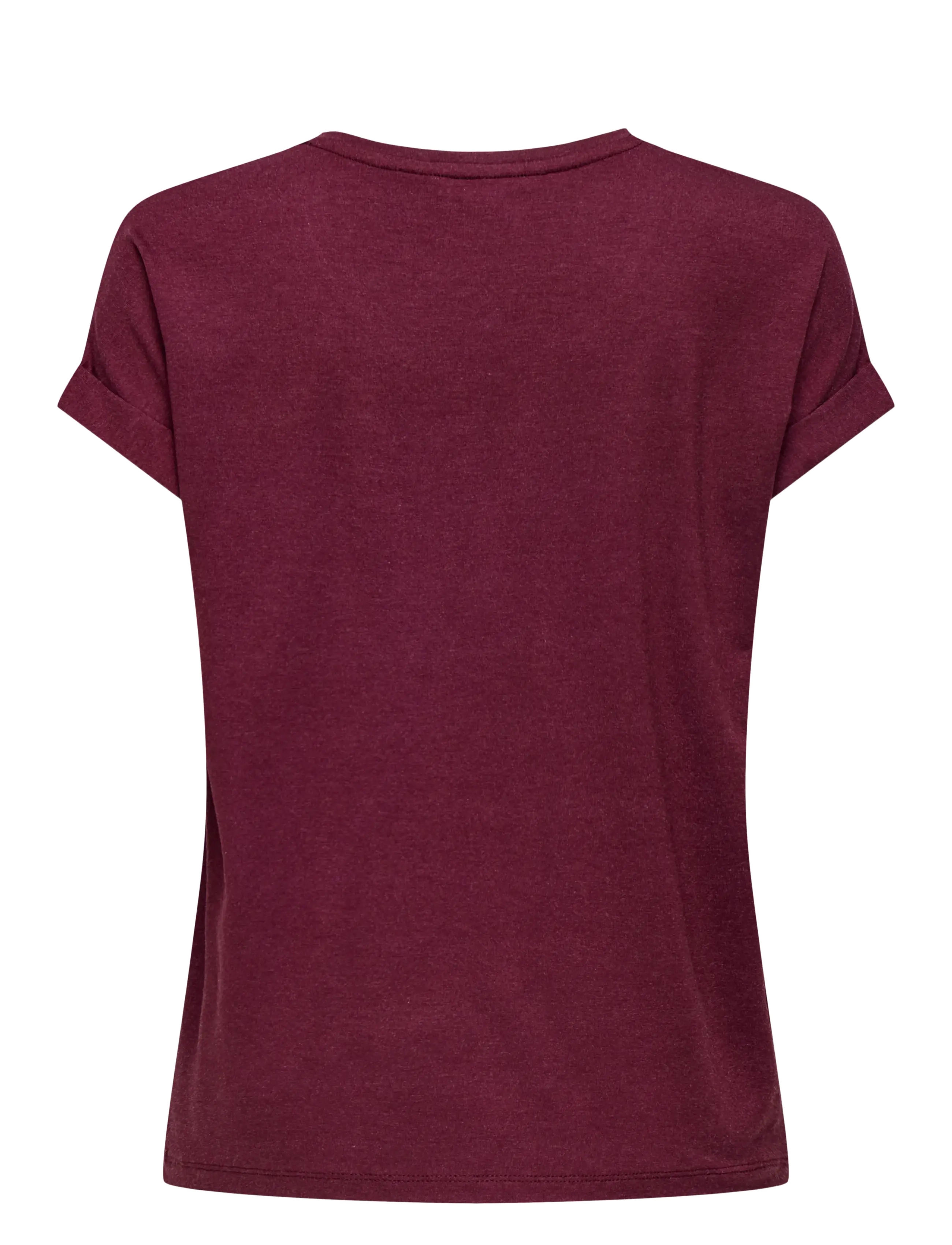 ONLY - ONLMOSTER S/S O-NECK TOP NOOS JRS - t-shirts - burgundy - 2
