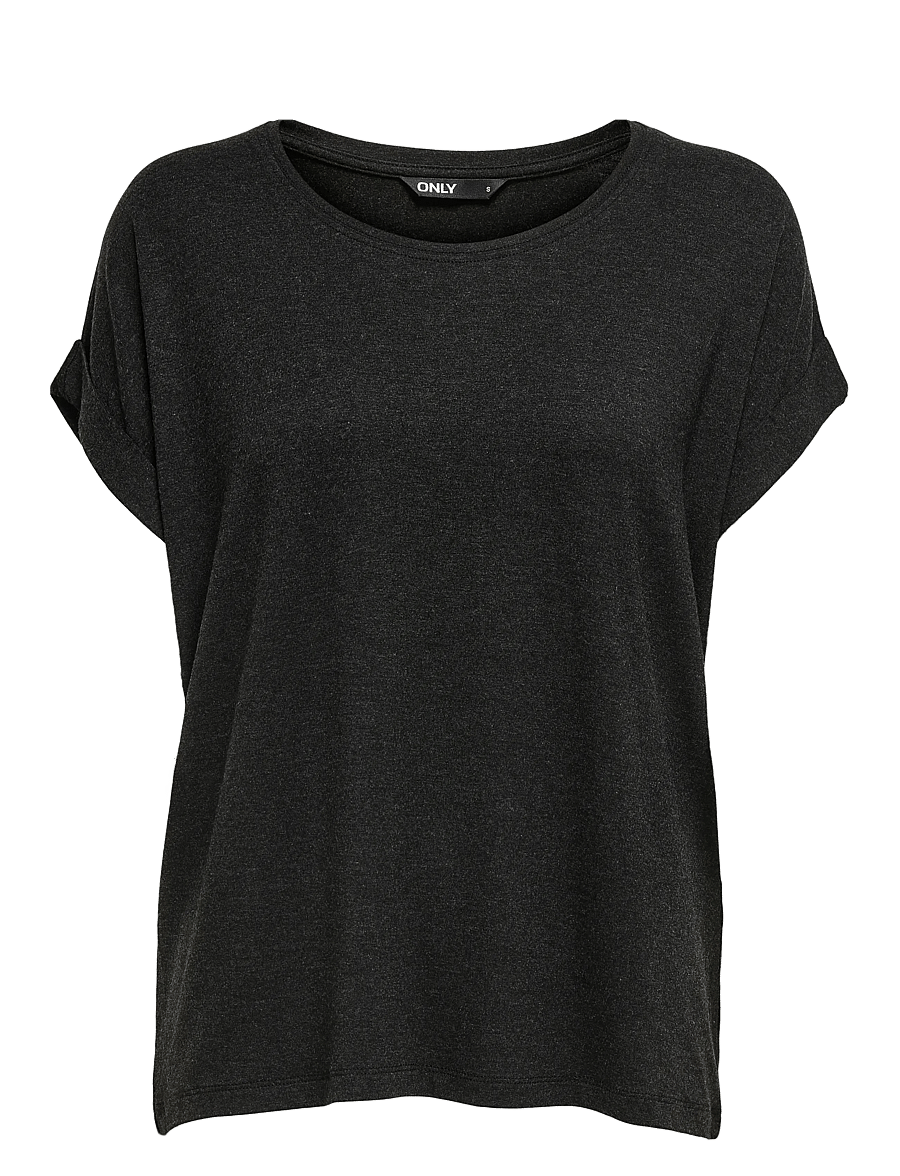 ONLY - ONLMOSTER S/S O-NECK TOP NOOS JRS - t-shirts - dark grey melange - 1