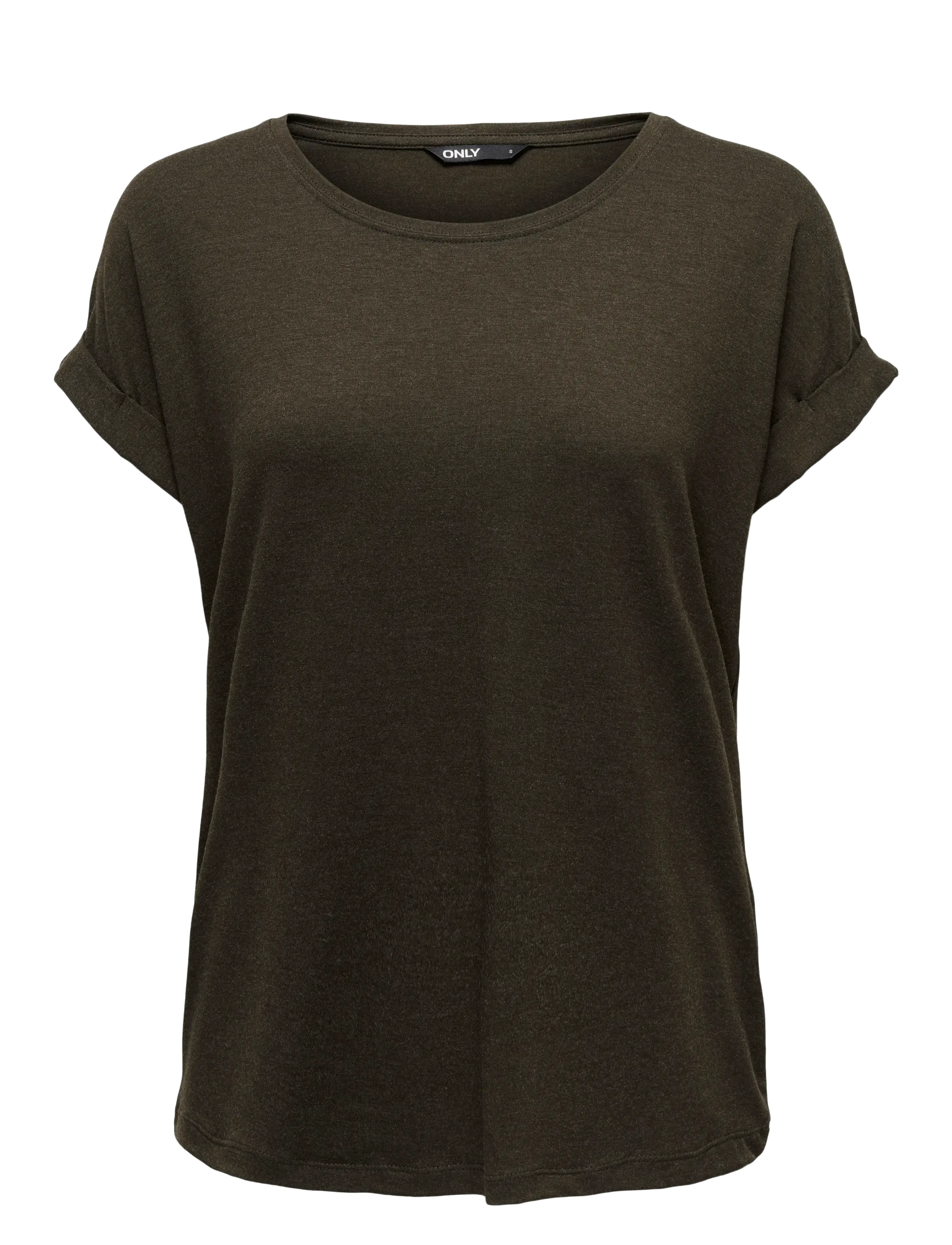 ONLY ONLMOSTER S/S O-NECK TOP NOOS JRS - T-Shirts & Tops - DEMITASSE / khaki/green