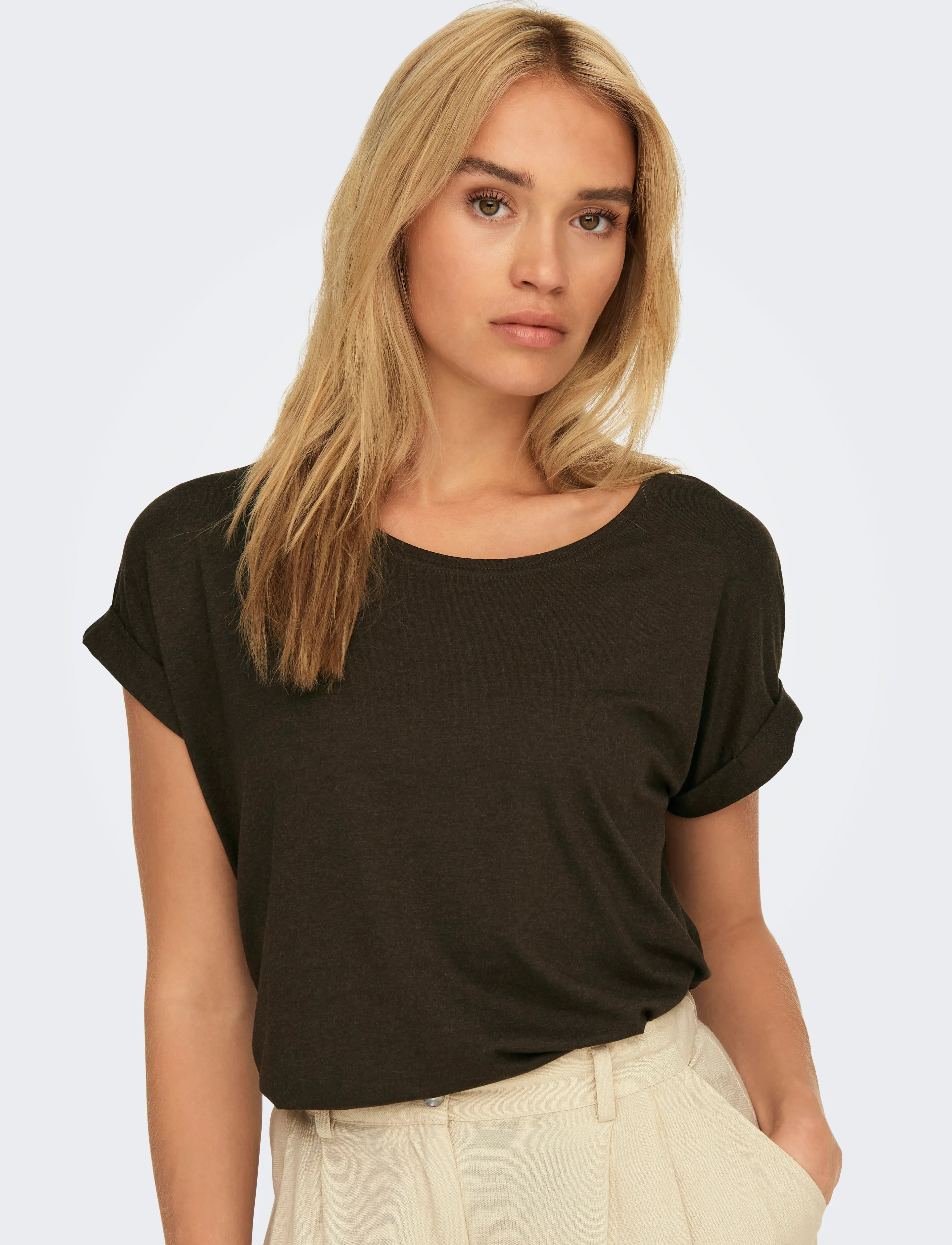 ONLY - ONLMOSTER S/S O-NECK TOP NOOS JRS - t-shirts - demitasse - 5