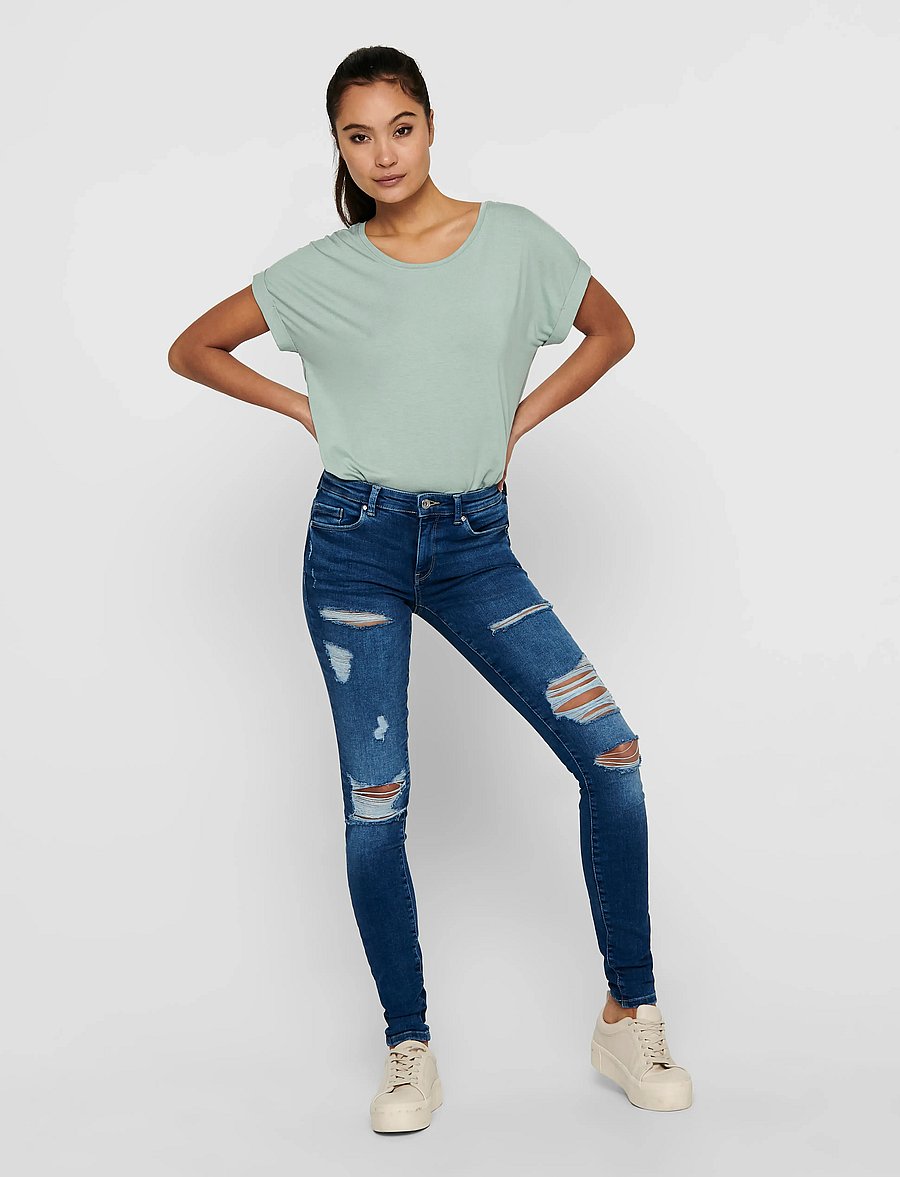 ONLY - ONLMOSTER S/S O-NECK TOP NOOS JRS - t-shirts - jadeite - 4