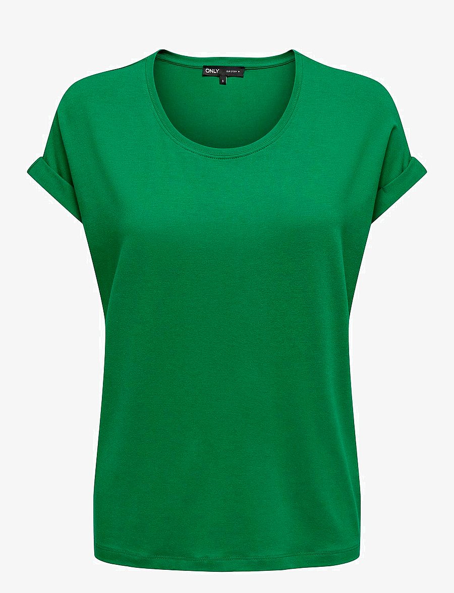 ONLY - ONLMOSTER S/S O-NECK TOP NOOS JRS - t-shirts - jolly green - 1