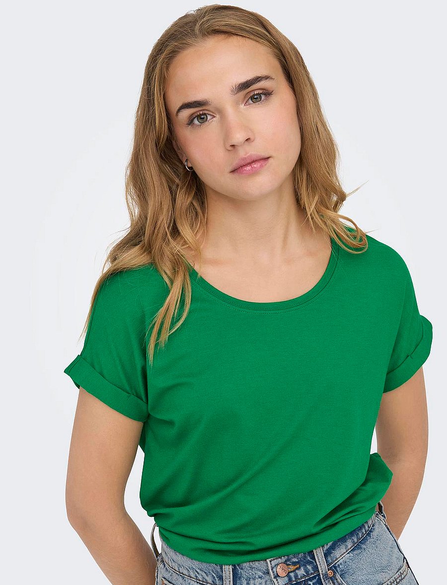 ONLY - ONLMOSTER S/S O-NECK TOP NOOS JRS - t-shirts - jolly green - 5
