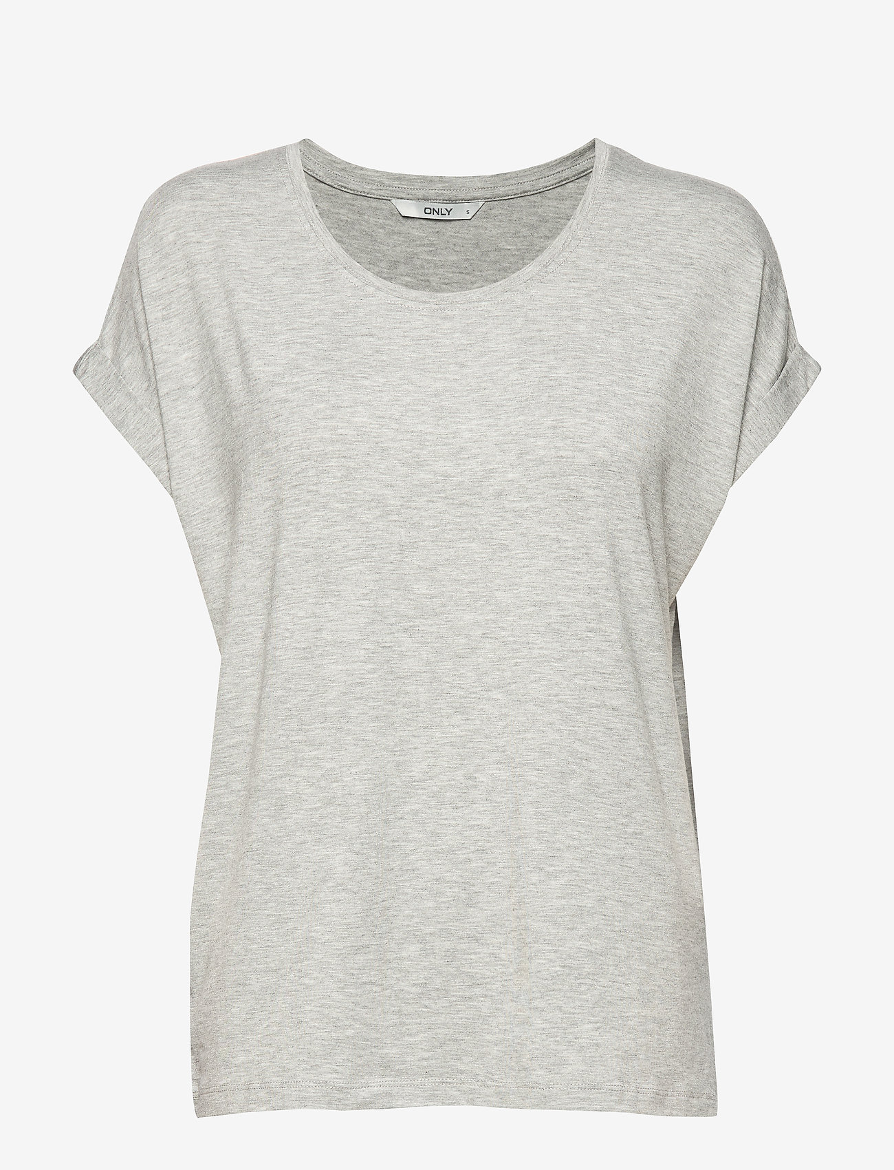 ONLY - ONLMOSTER S/S O-NECK TOP NOOS JRS - t-shirts - light grey melange - 1