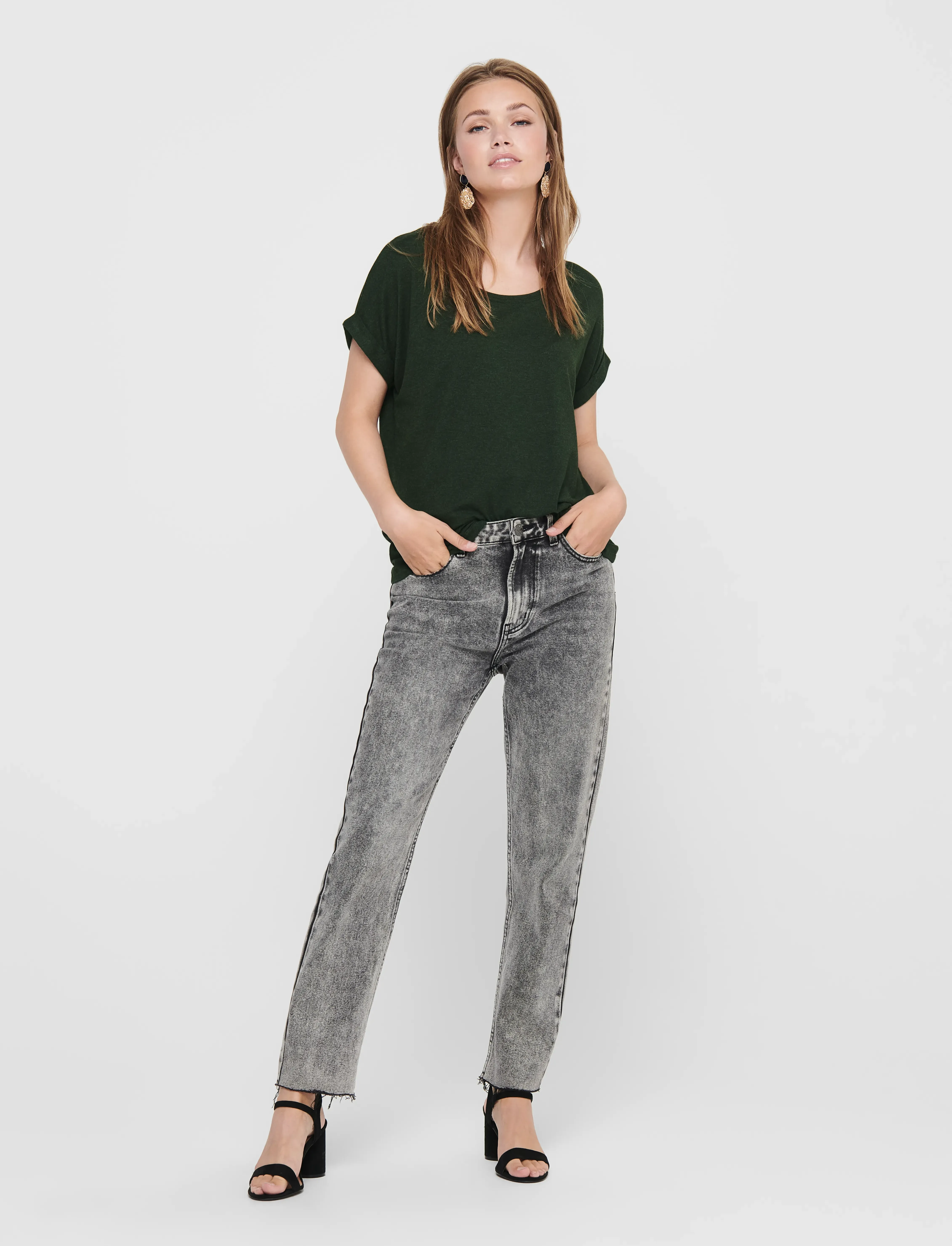 ONLY - ONLMOSTER S/S O-NECK TOP NOOS JRS - t-shirts - rosin - 5