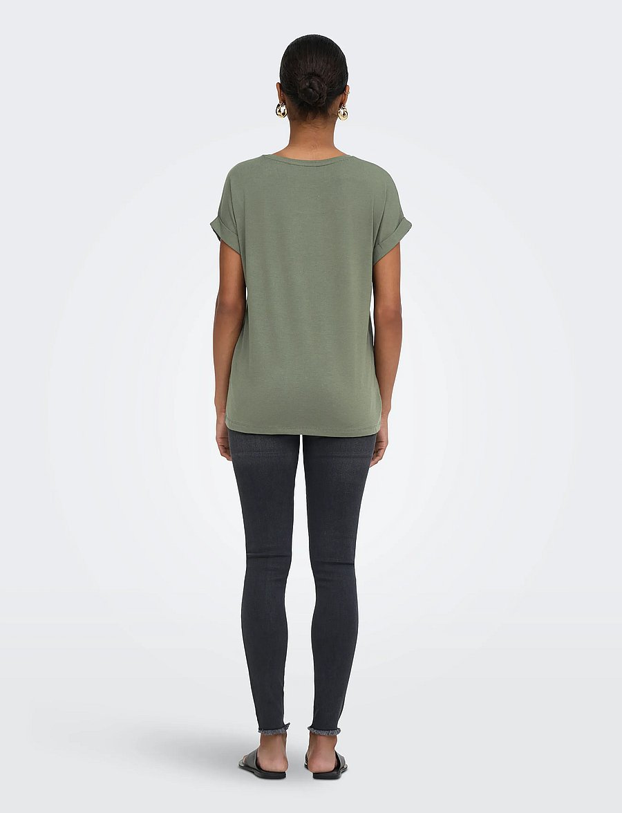 ONLY - ONLMOSTER S/S O-NECK TOP NOOS JRS - t-shirts - smokey olive - 3