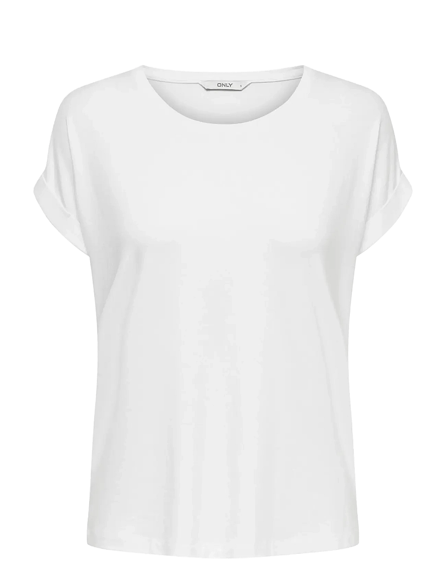 ONLY - ONLMOSTER S/S O-NECK TOP NOOS JRS - t-shirts - white - 1