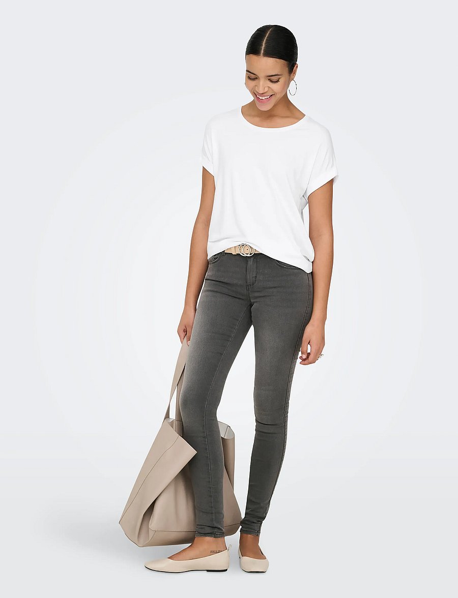 ONLY - ONLMOSTER S/S O-NECK TOP NOOS JRS - t-shirts - white - 4