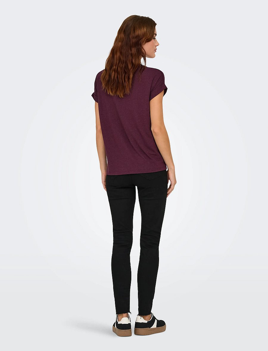 ONLY - ONLMOSTER S/S O-NECK TOP NOOS JRS - t-shirts - winetasting - 3