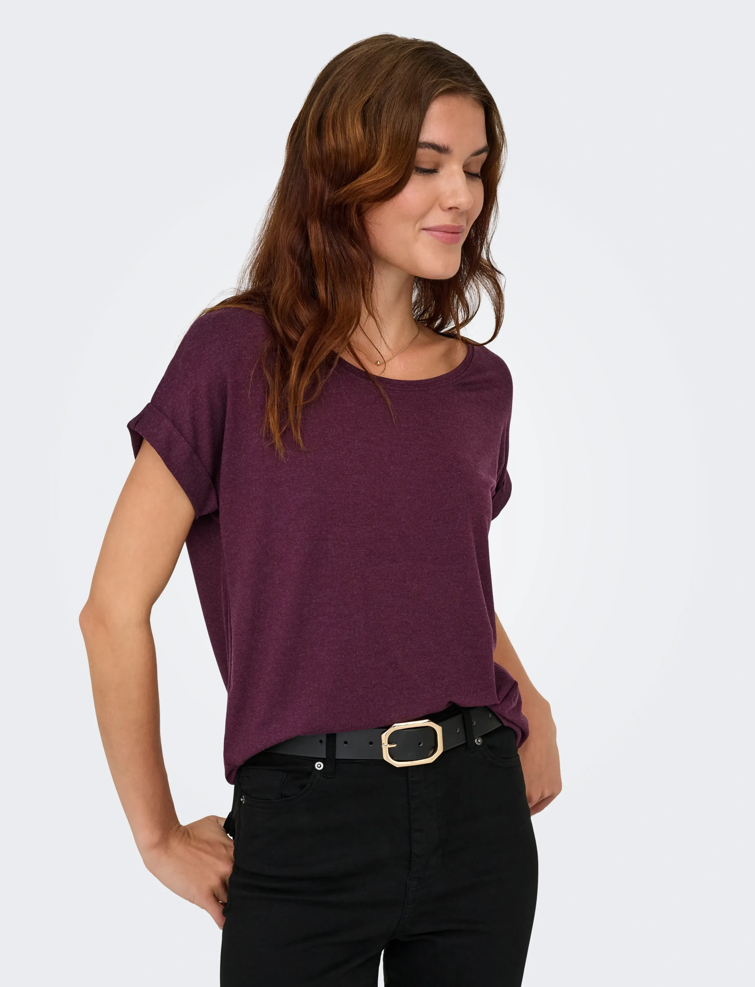 ONLY - ONLMOSTER S/S O-NECK TOP NOOS JRS - t-shirts - winetasting - 5