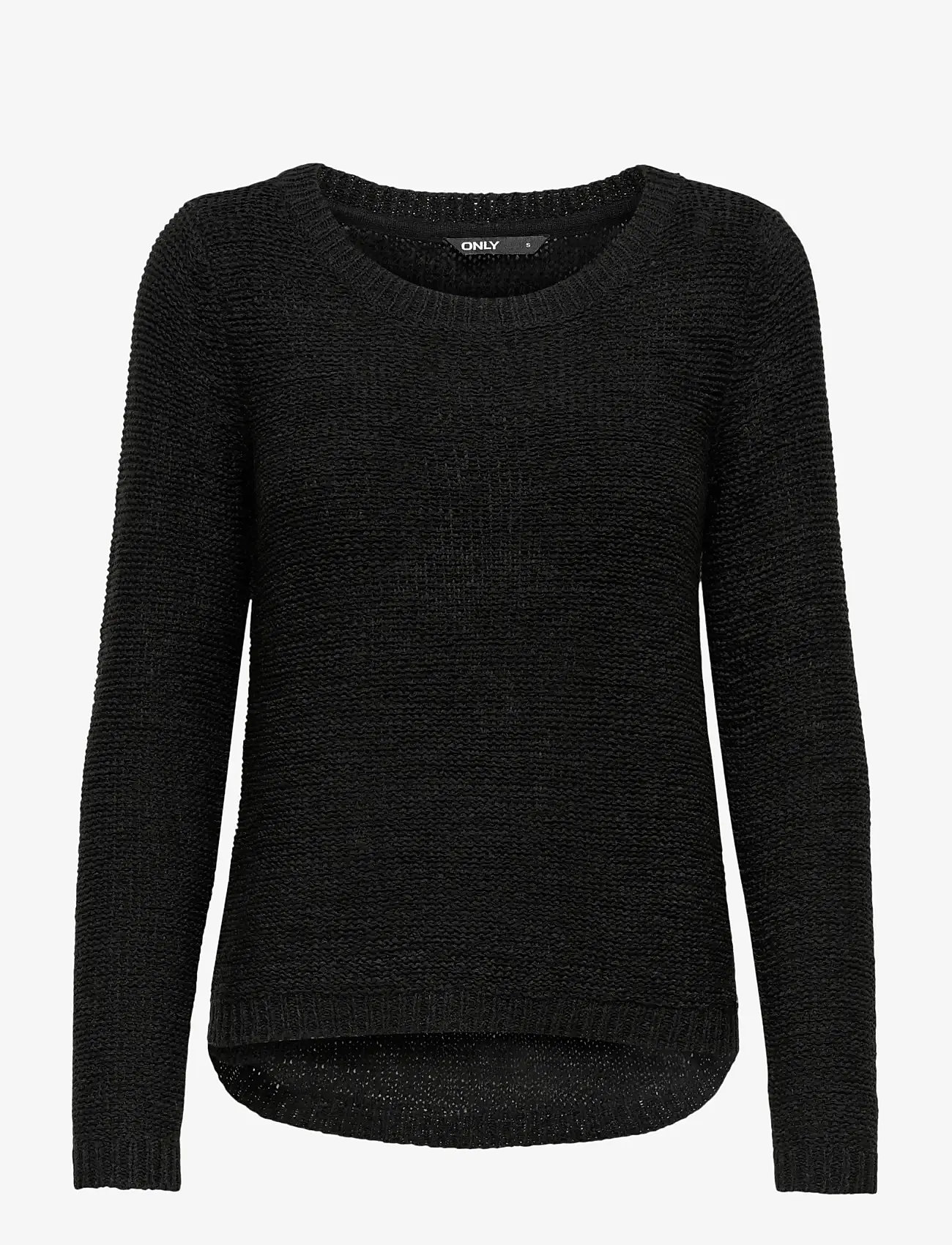 ONLY - ONLGEENA XO L/S PULLOVER KNT NOOS - striktrøjer - black - 1