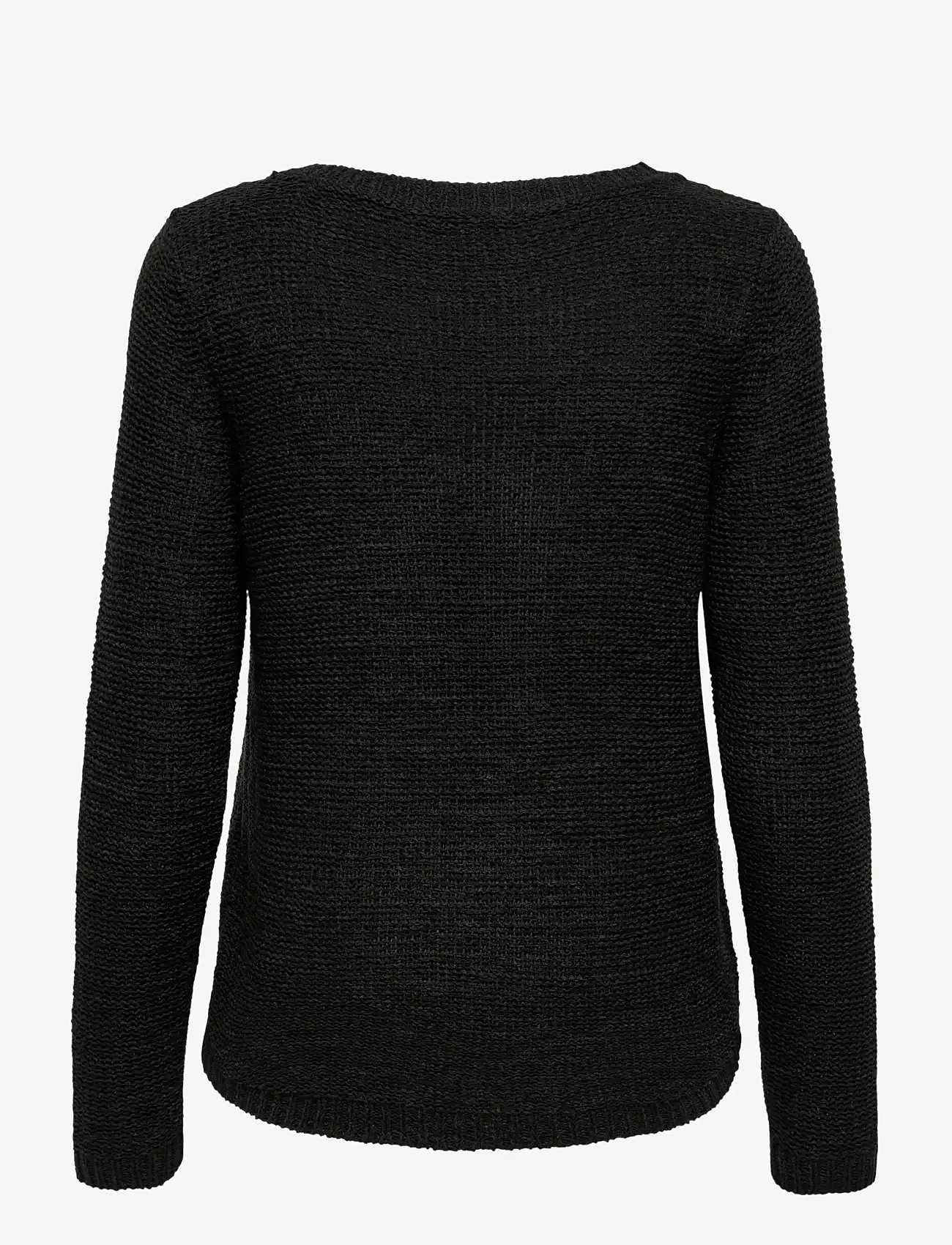 ONLY - ONLGEENA XO L/S PULLOVER KNT NOOS - striktrøjer - black - 2