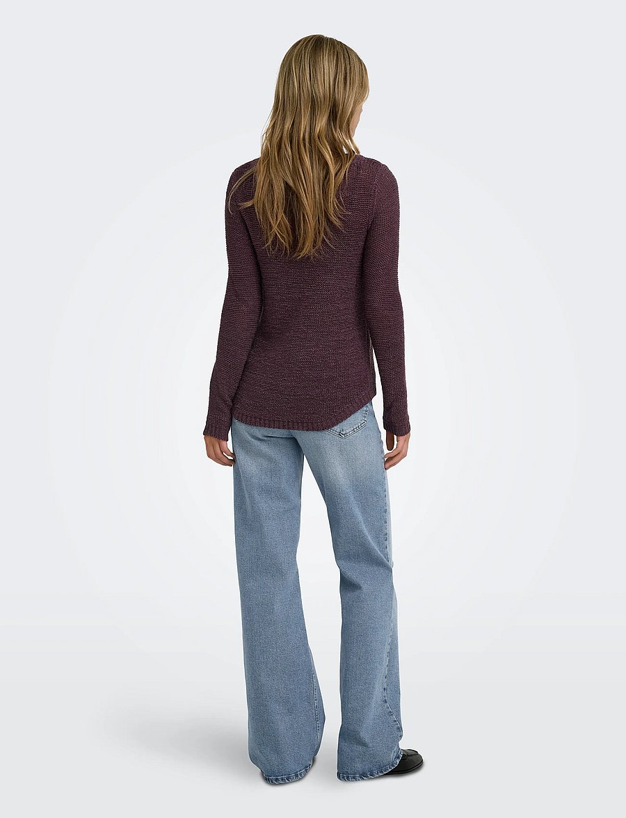 ONLY - ONLGEENA XO L/S PULLOVER KNT NOOS - pullover - fudge - 3