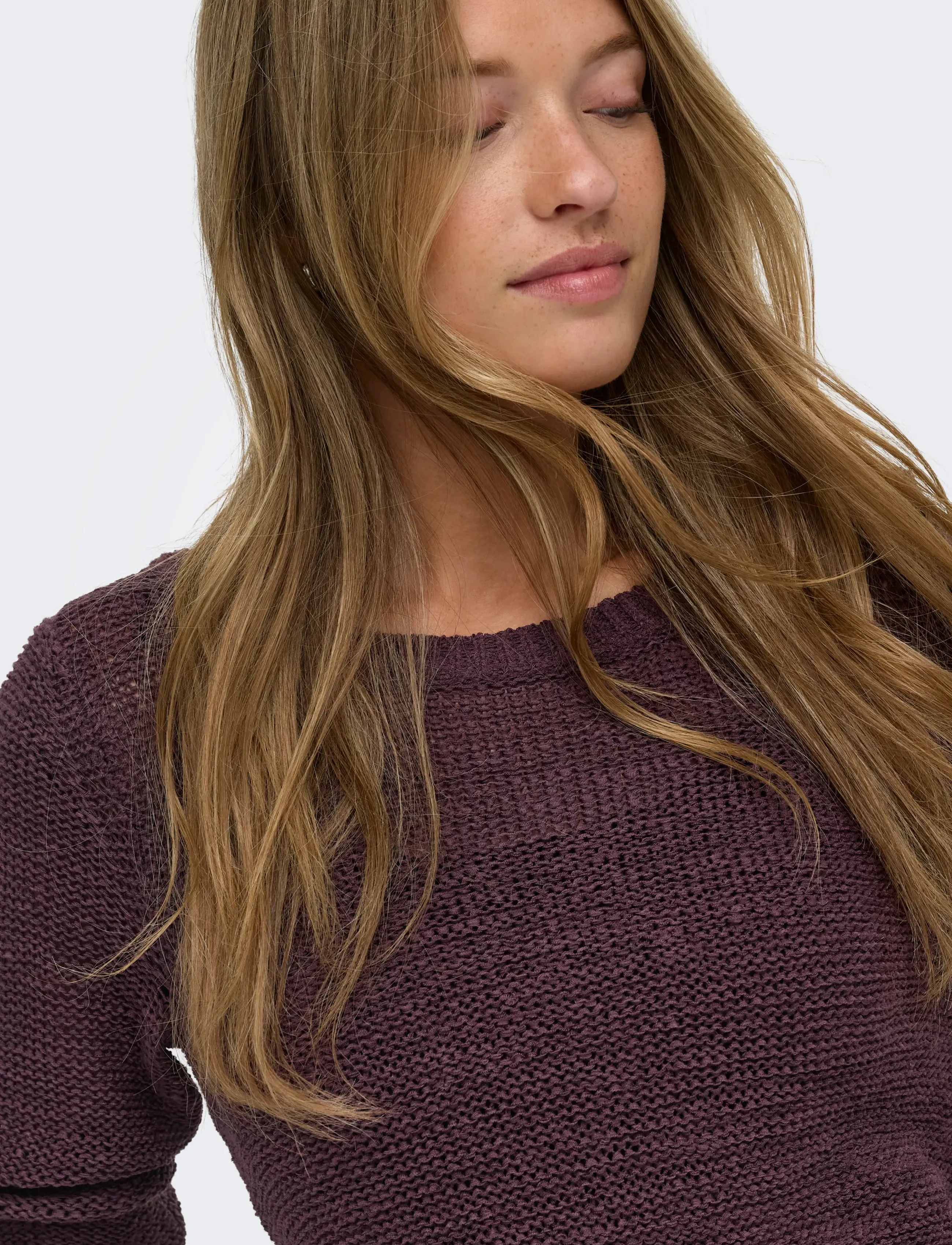 ONLY - ONLGEENA XO L/S PULLOVER KNT NOOS - jumpers - fudge - 5