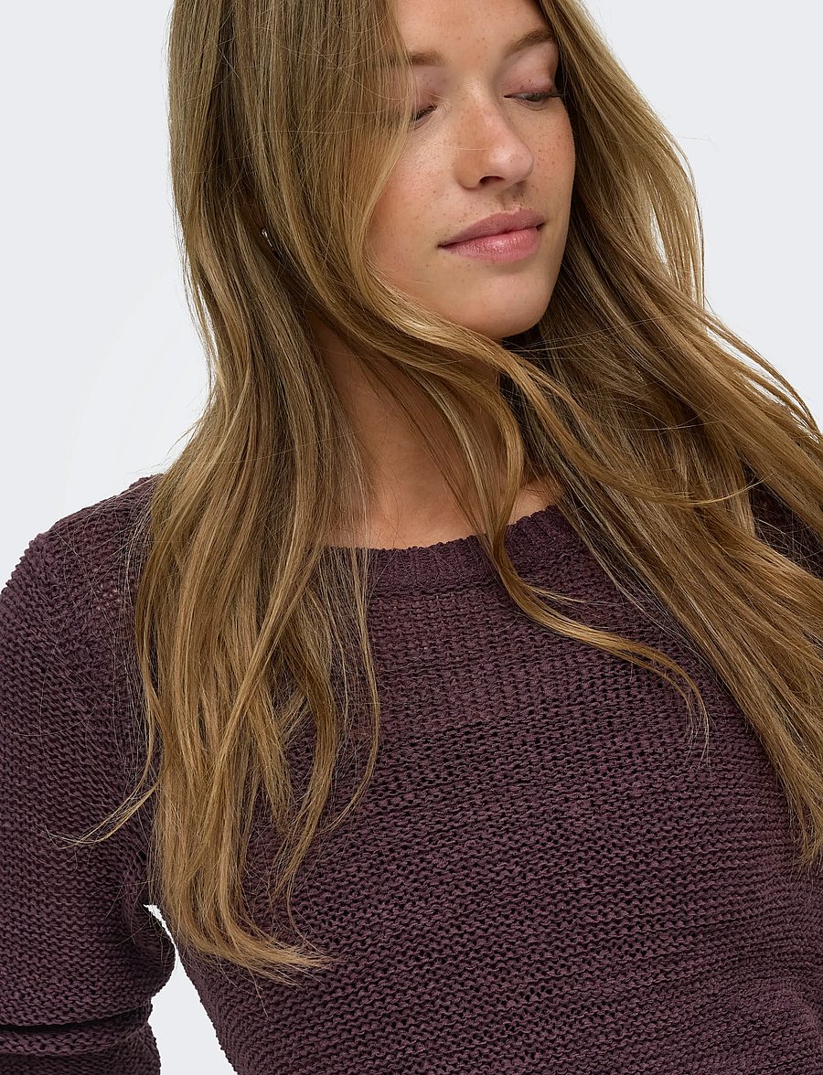 ONLY - ONLGEENA XO L/S PULLOVER KNT NOOS - pullover - fudge - 5