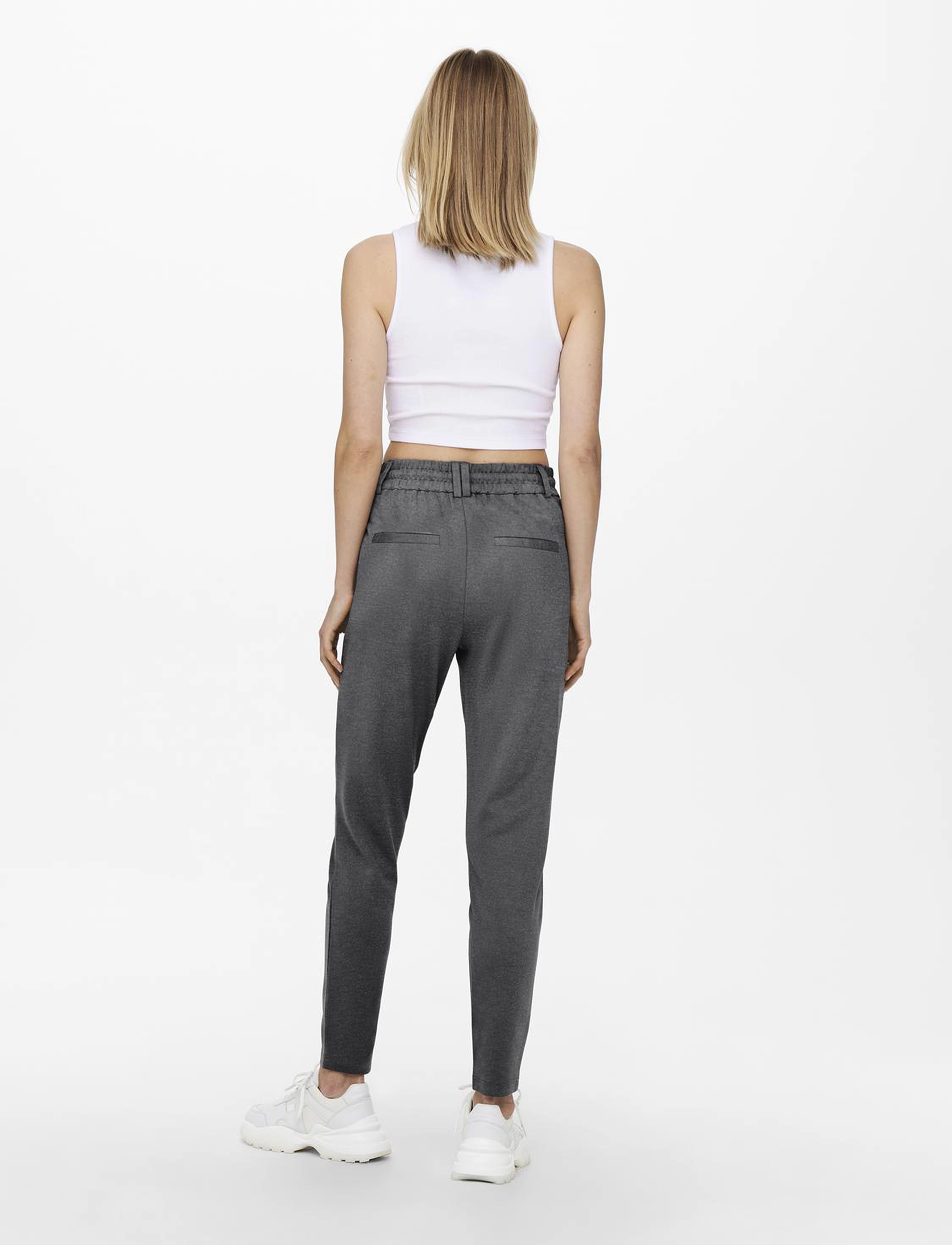 ONLY - ONLPOPTRASH EASY COL PANT PNT NOOS - joggers - dark grey melange - 3