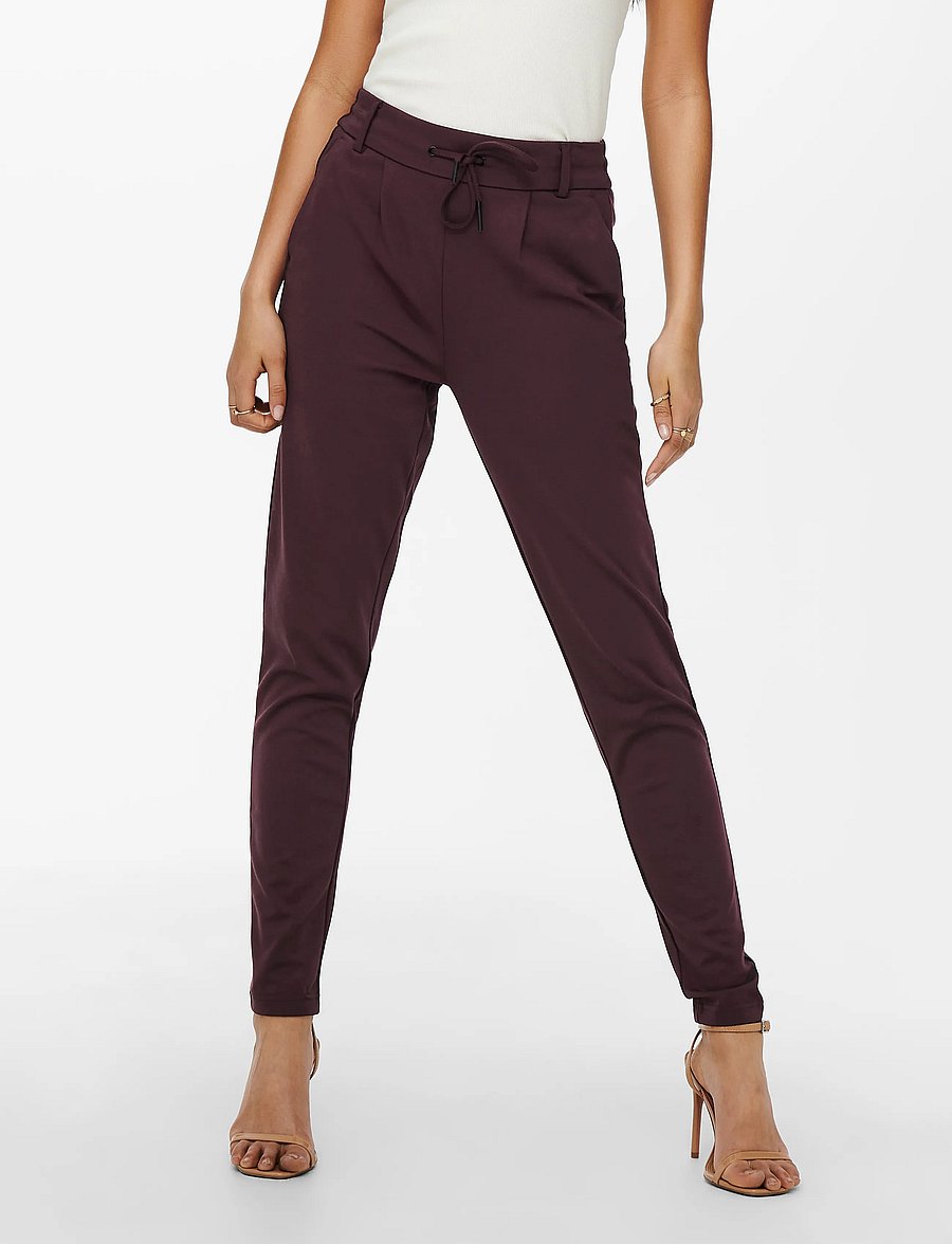 ONLY - ONLPOPTRASH LIFE EASY COL PANT PNT - slim fit bukser - port royale - 0