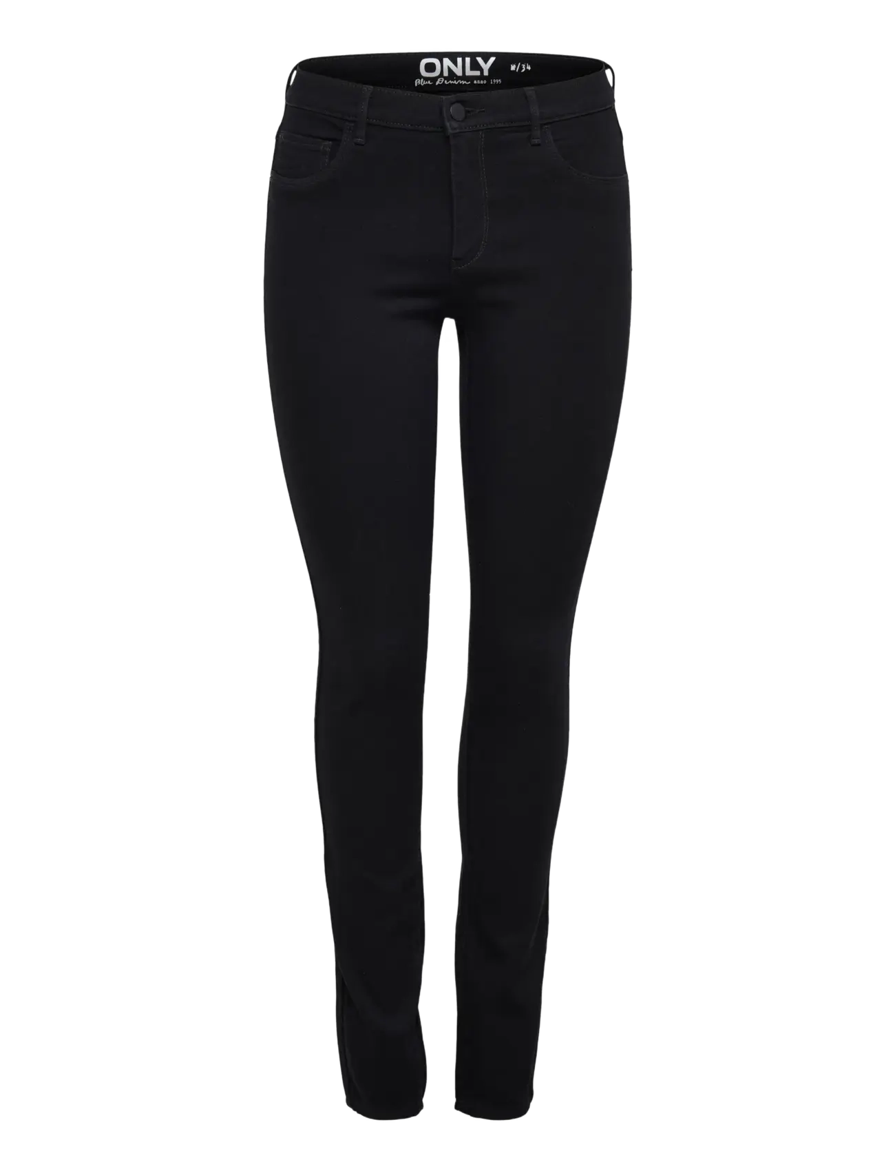 ONLY Onlrain Reg Skinny Dnm Noos Schwarz - XSx34 - Damen