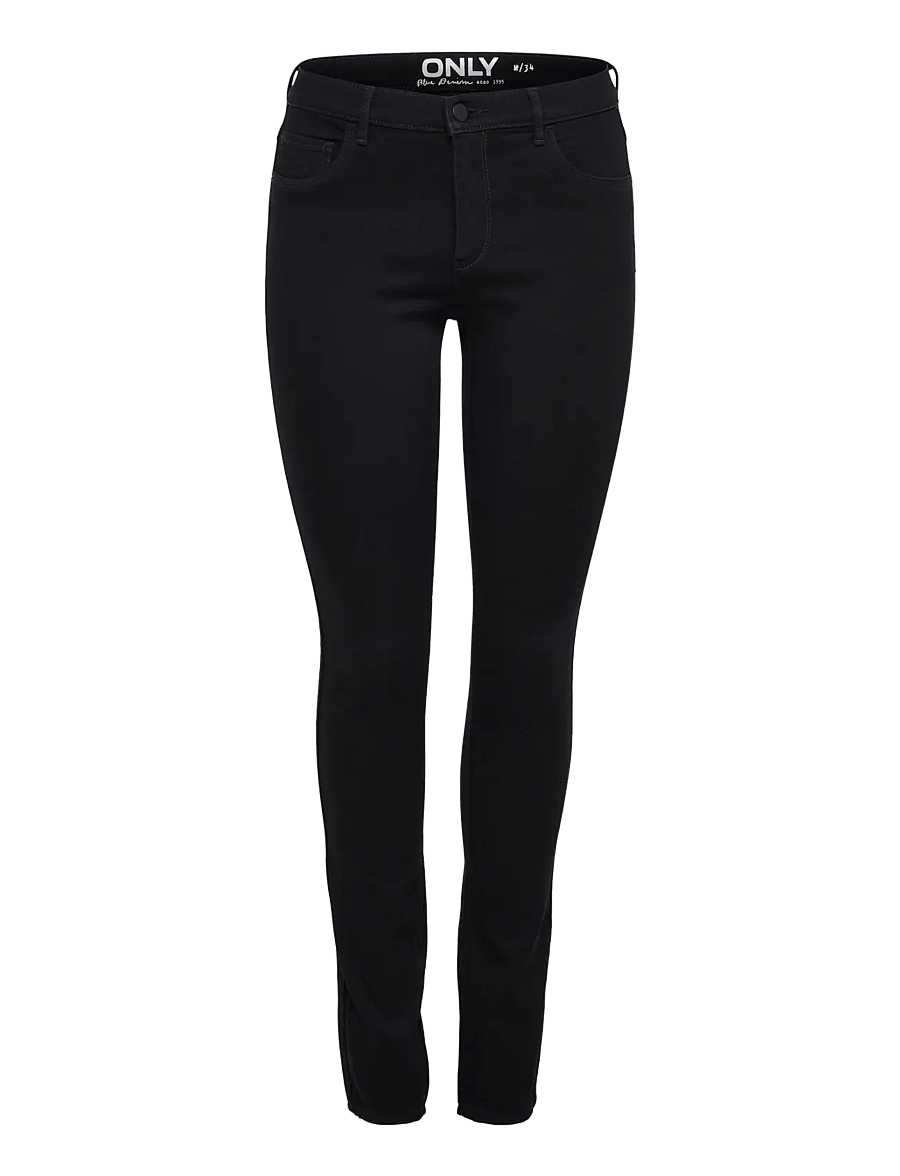 ONLY - ONLRAIN REG SKINNY DNM NOOS - skinny jeans - black denim - 1