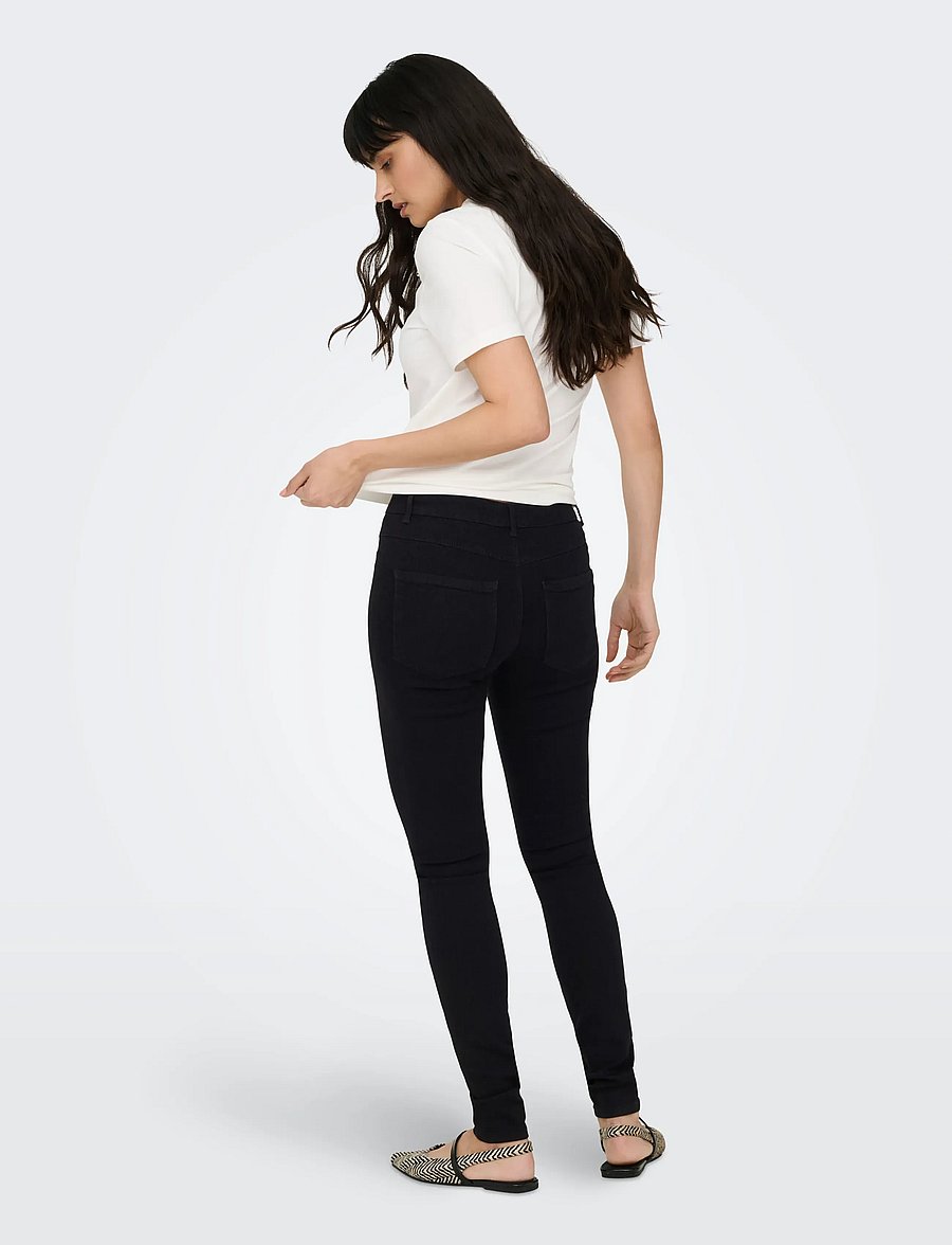 ONLY - ONLRAIN REG SKINNY DNM NOOS - skinny jeans - black denim - 3