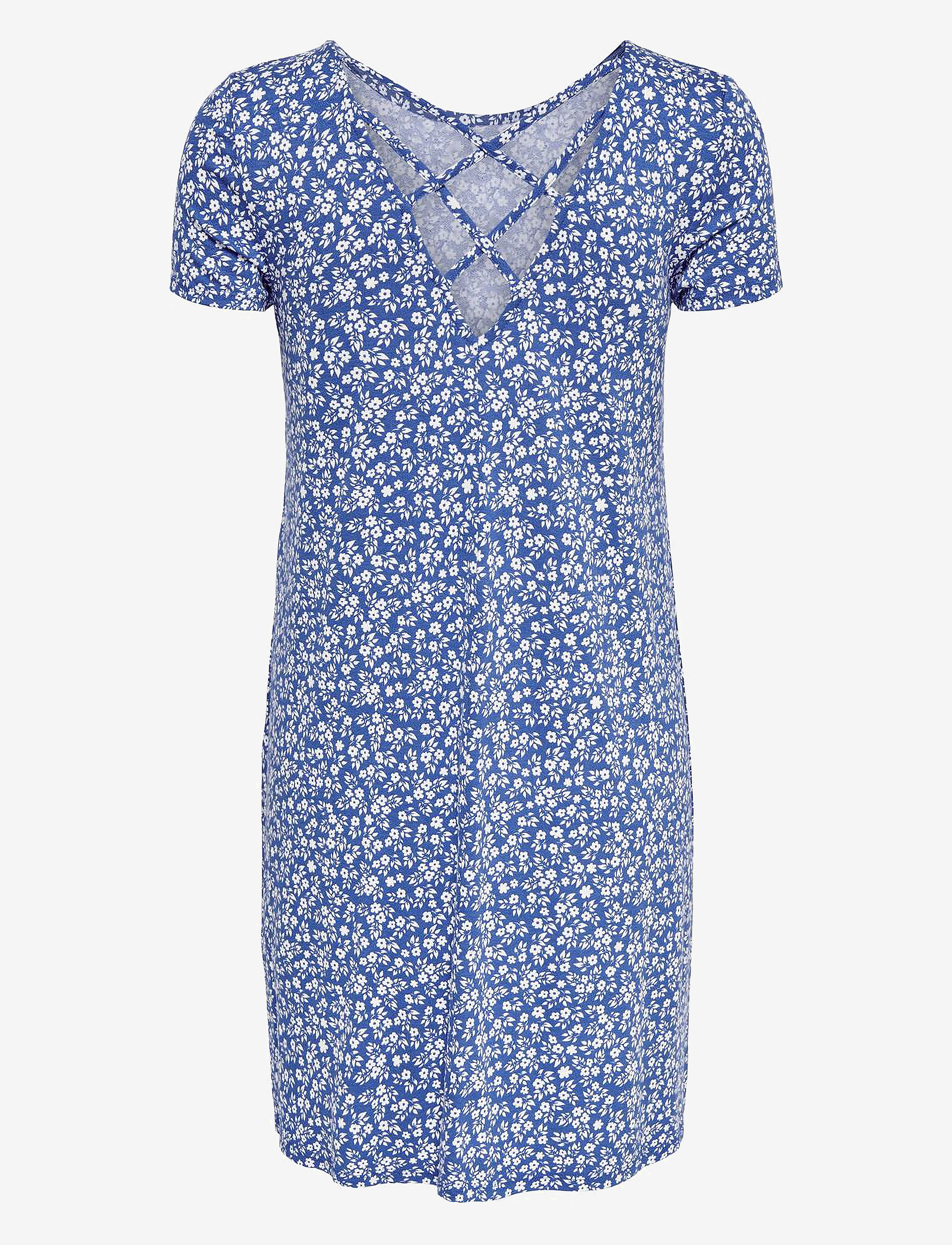 ONLY - ONLBERA BACK LACE UP S/S DRESS JRS NOOS - die niedrigsten preise - strong blue - 2